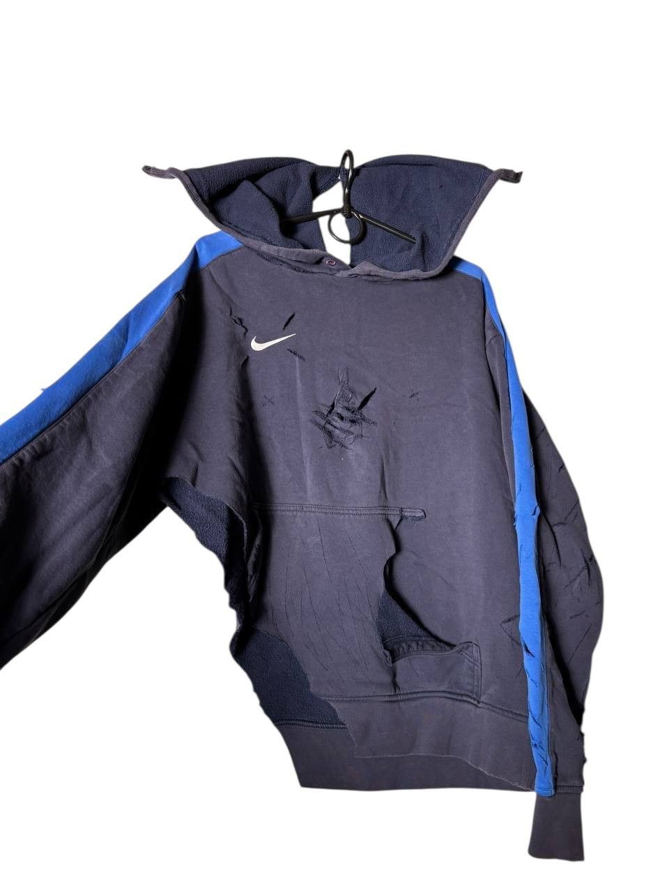 Designer Custom 1 of 1 NIKE CRAZY DISTRESSED HOODIE Vintage Size US M / EU 48-50 / 2 - 8 Thumbnail