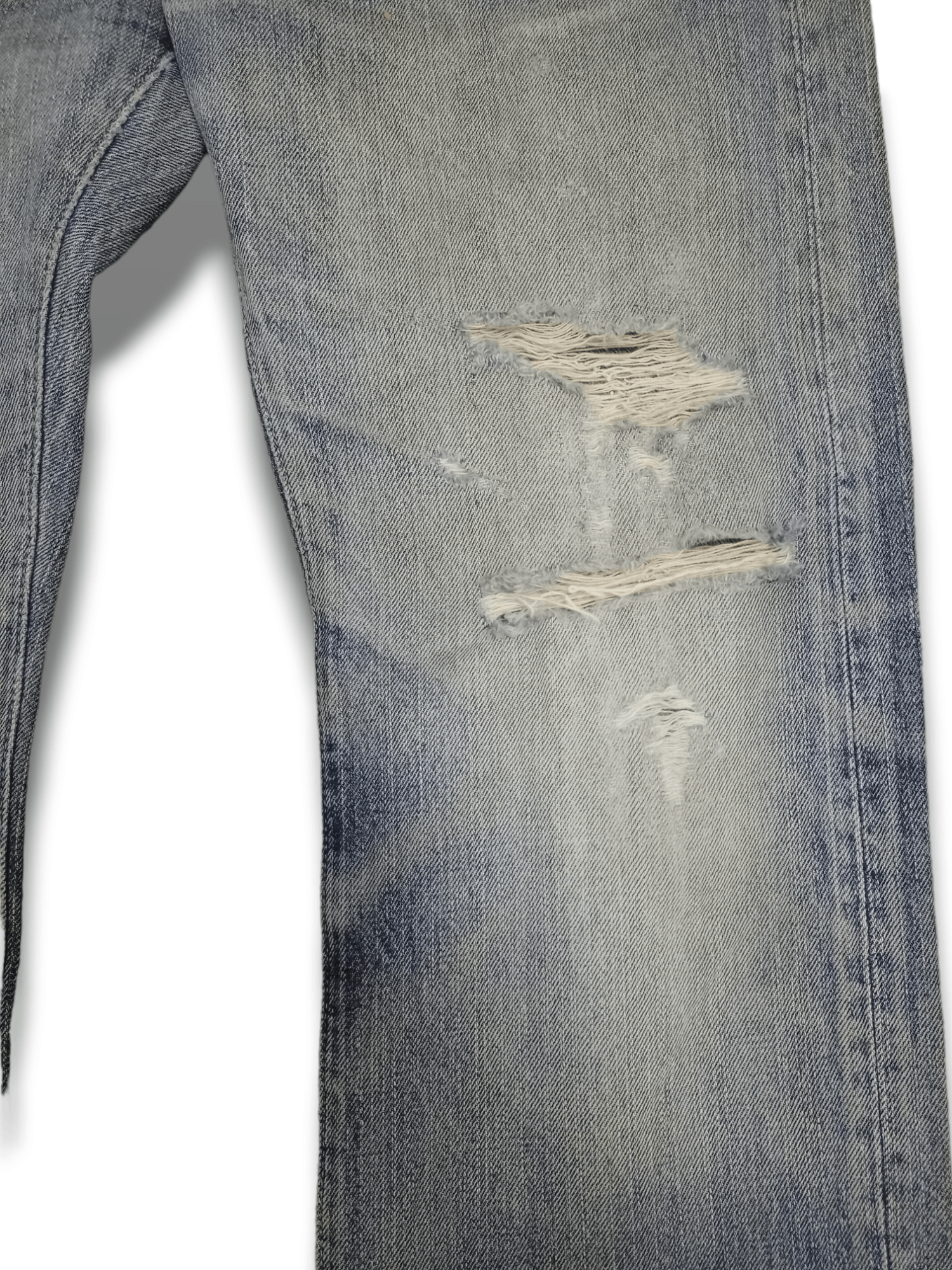 Japanese Brand Vintage Japanese Denim Crafts Distressed Baggy Jeans Size US 32 / EU 48 - 7 Thumbnail
