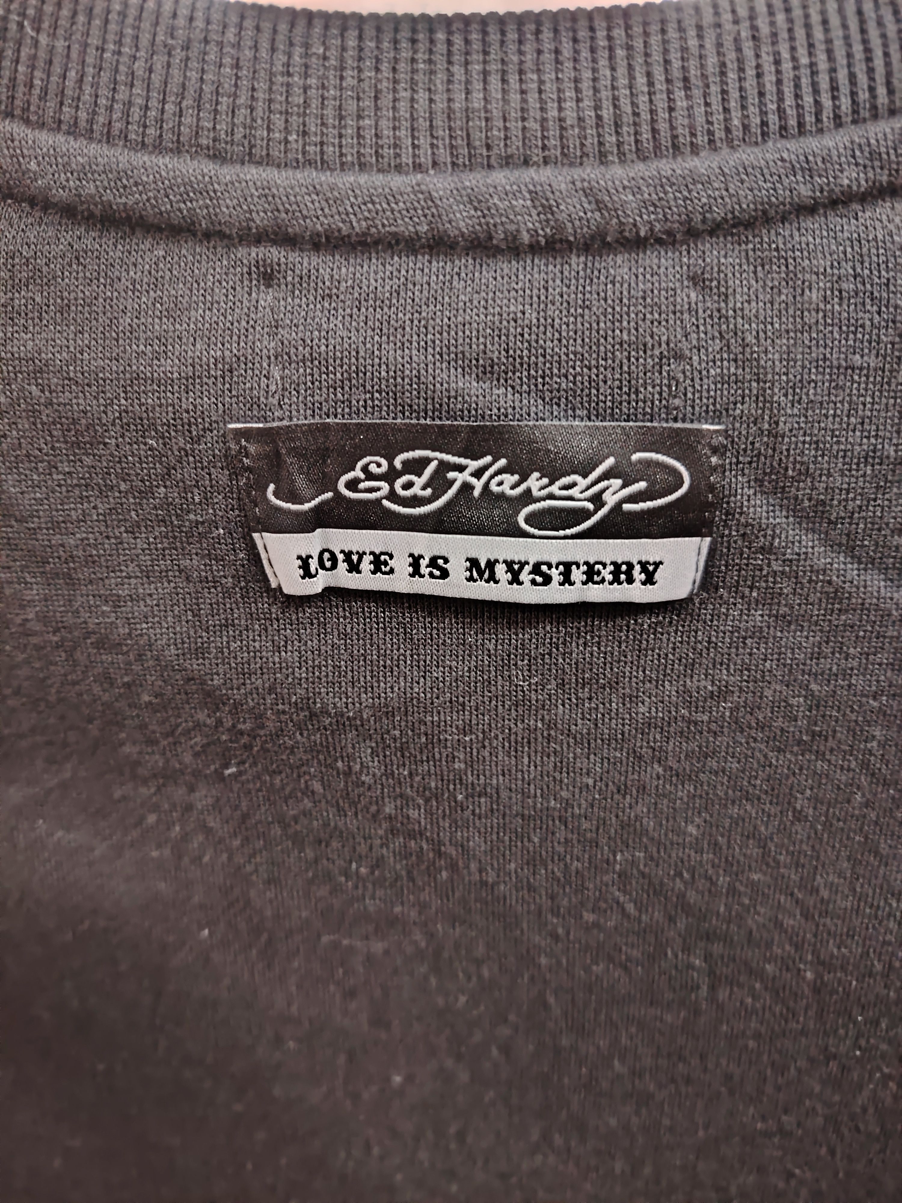 Christian Audigier ED HARDY Love is Mystery Black SWEATSHIRT Size US L / EU 52-54 / 3 - 7 Thumbnail
