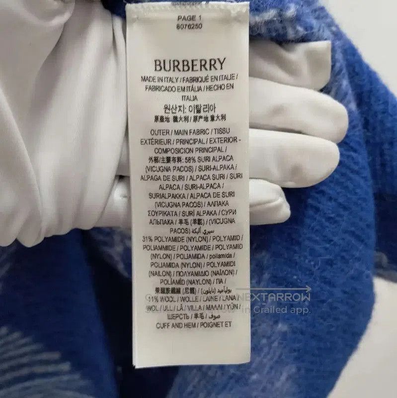 Burberry Burberry Women's Blue Wool Long Sleeve Sweater. Size L / US 10 / IT 46 - 5 Thumbnail