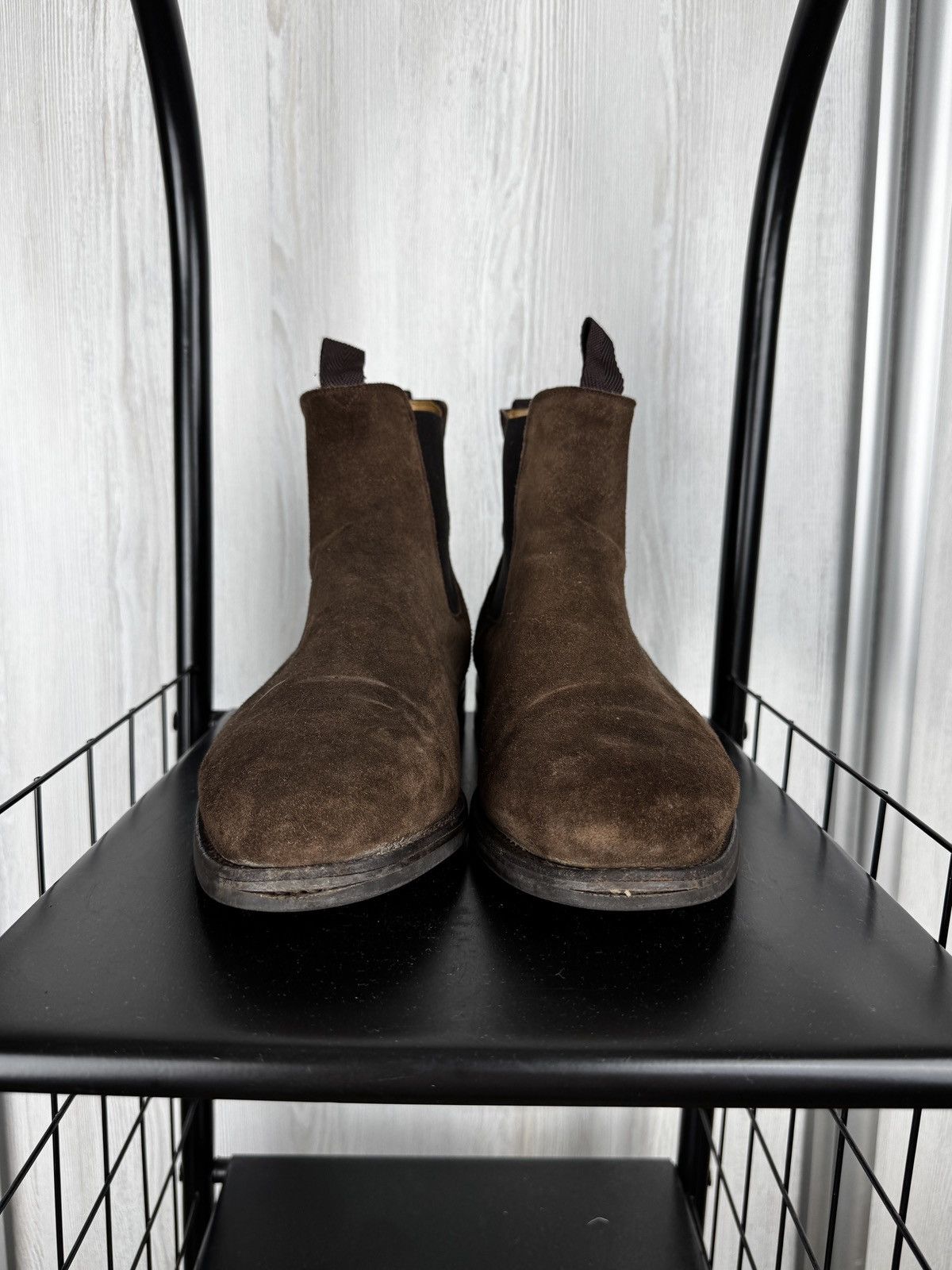 MORJAS Morjas Brown Suede Leather Chelsea Boots size UK11 US12 Size US 12 / EU 45 - 3 Thumbnail