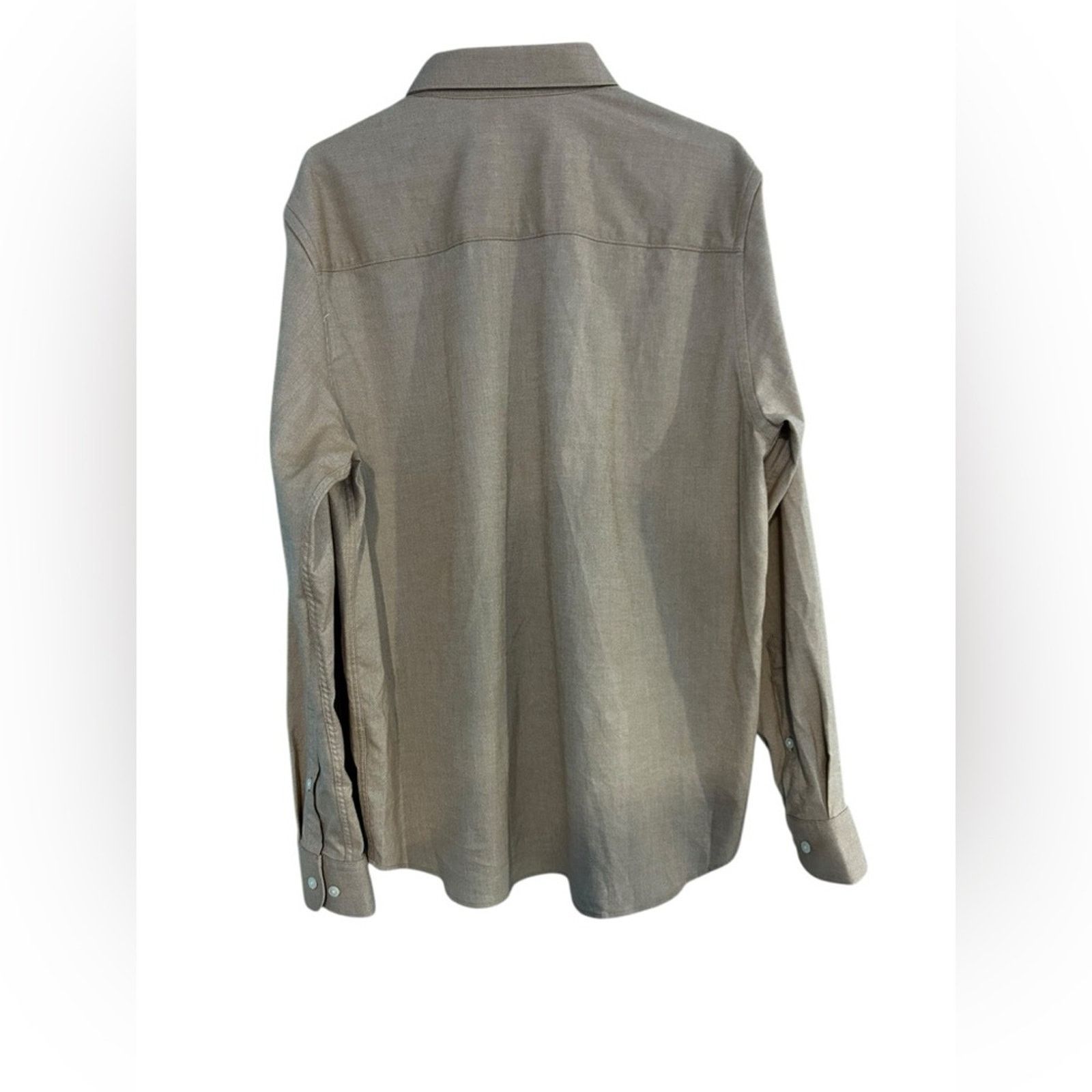 J.Lindeberg J. Lindeberg Cool Max Oxford Shirt Cotton Chipmunk Tan L Size US L / EU 52-54 / 3 - 2 Thumbnail