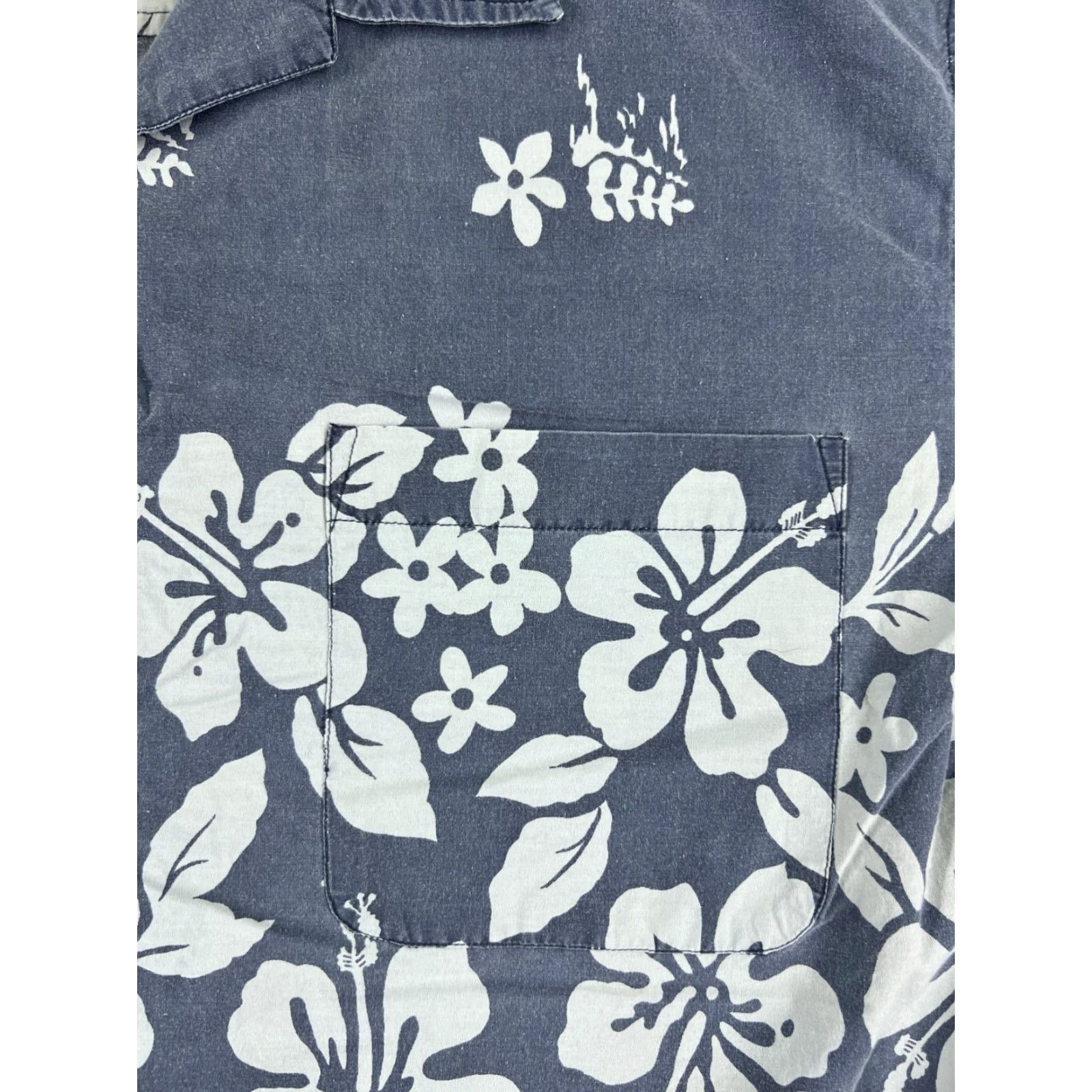 Etro Metro One Hawaiian Shirt Adult Large Blue Floral Button-Up Cotton Short Sleeve Aloha Resort Mens Size US L / EU 52-54 / 3 - 6 Thumbnail
