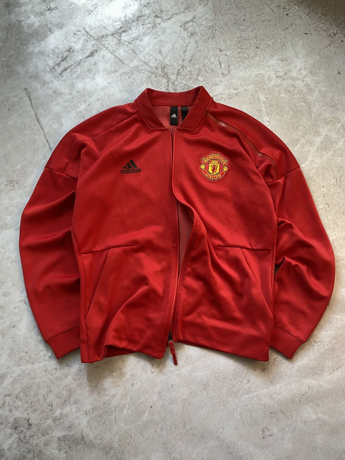 Vintage Adidas Manchester United Bomber Jacket Soccer Jersey Y2k M Size US M / EU 48-50 / 2 - 2 Thumbnail