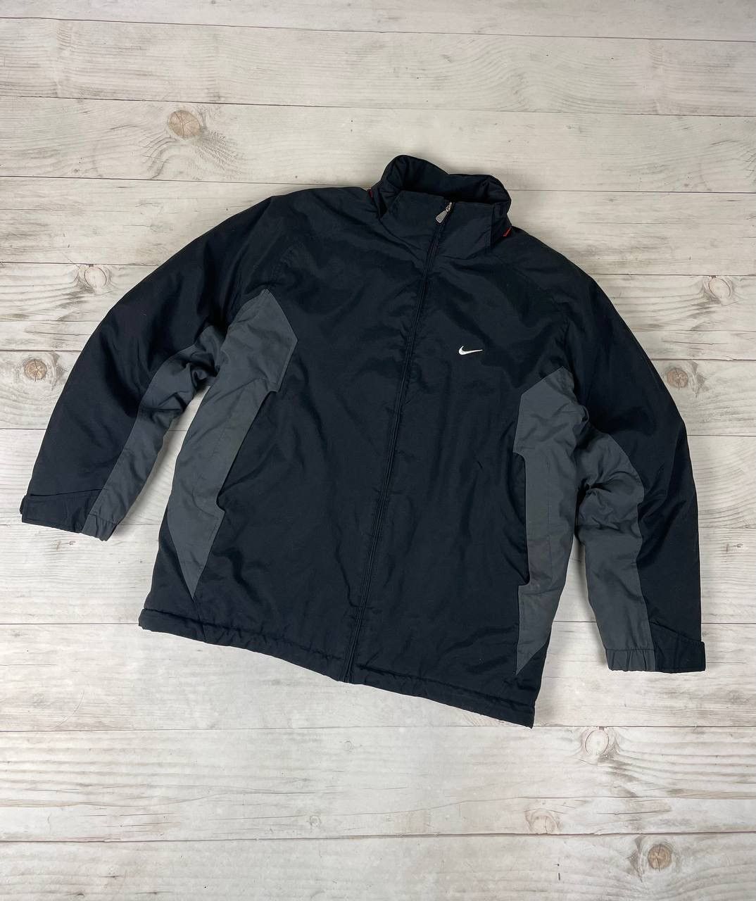 Vintage Nike Big Logo Swoosh 2000s Puffer Jacket Drill Rap