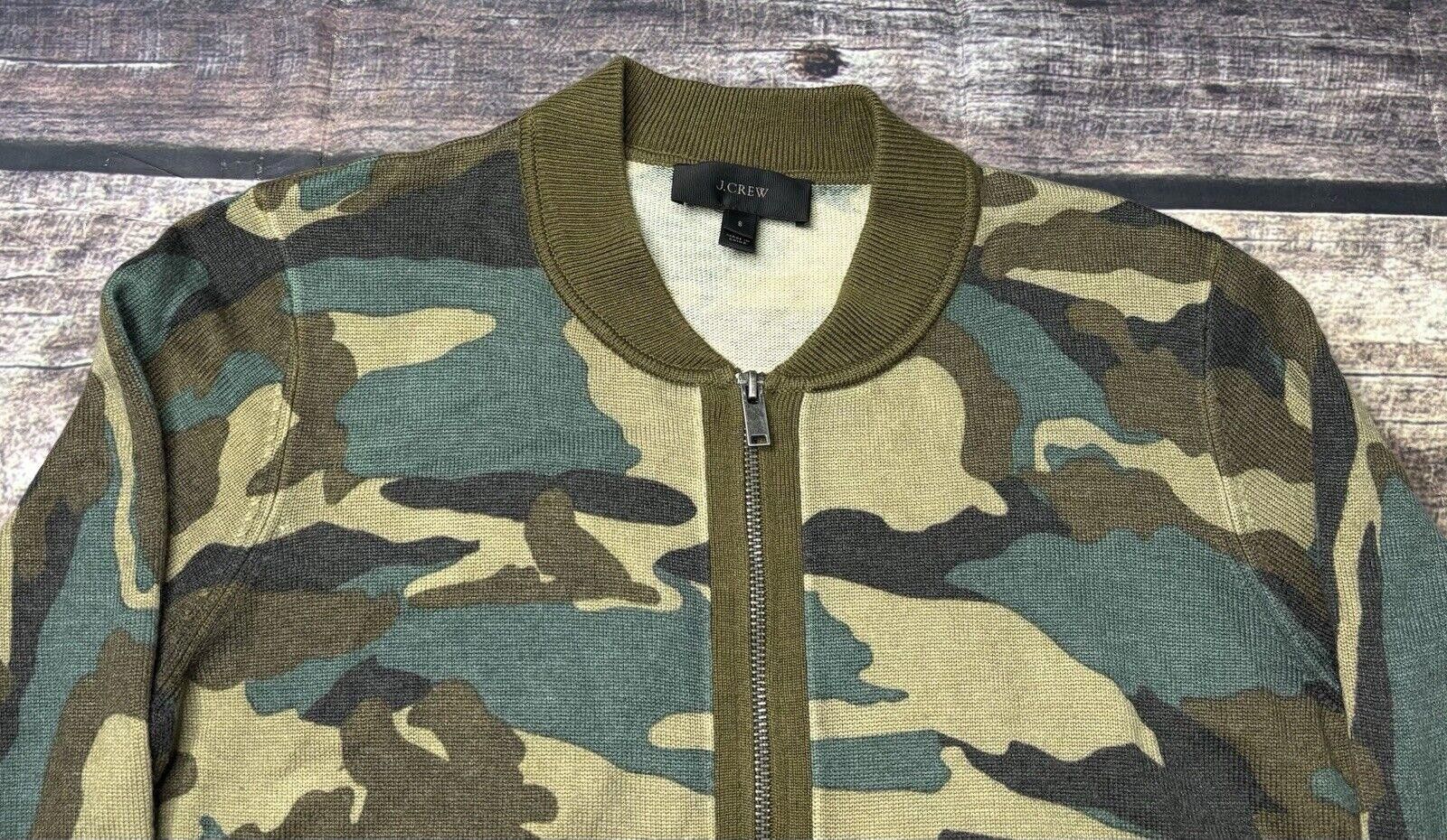 J.Crew J Crew Cardigan Sweater Women's Small Camo Wool Blend Size S / US 4 / IT 40 - 5 Thumbnail