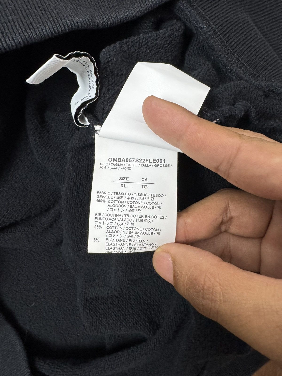 Off-White OFF WHITE CARAVAGGIO LUTE SLIM CREWNECK Size US XL / EU 56 / 4 - 10 Thumbnail
