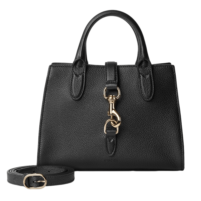 Gucci GUCCI $3590 Black Hook Closure Small Tote New Authentic Size ONE SIZE - 3 Thumbnail