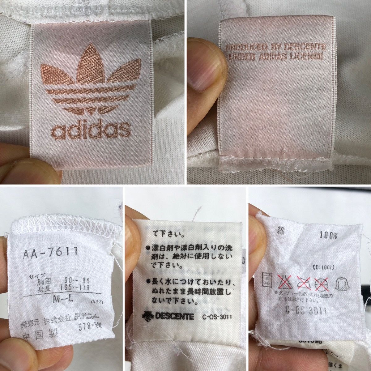 Vintage Vintage 90s Adidas Trefoil Spell Out Big Logo Shirt Hoodies Size US M / EU 48-50 / 2 - 2 Thumbnail