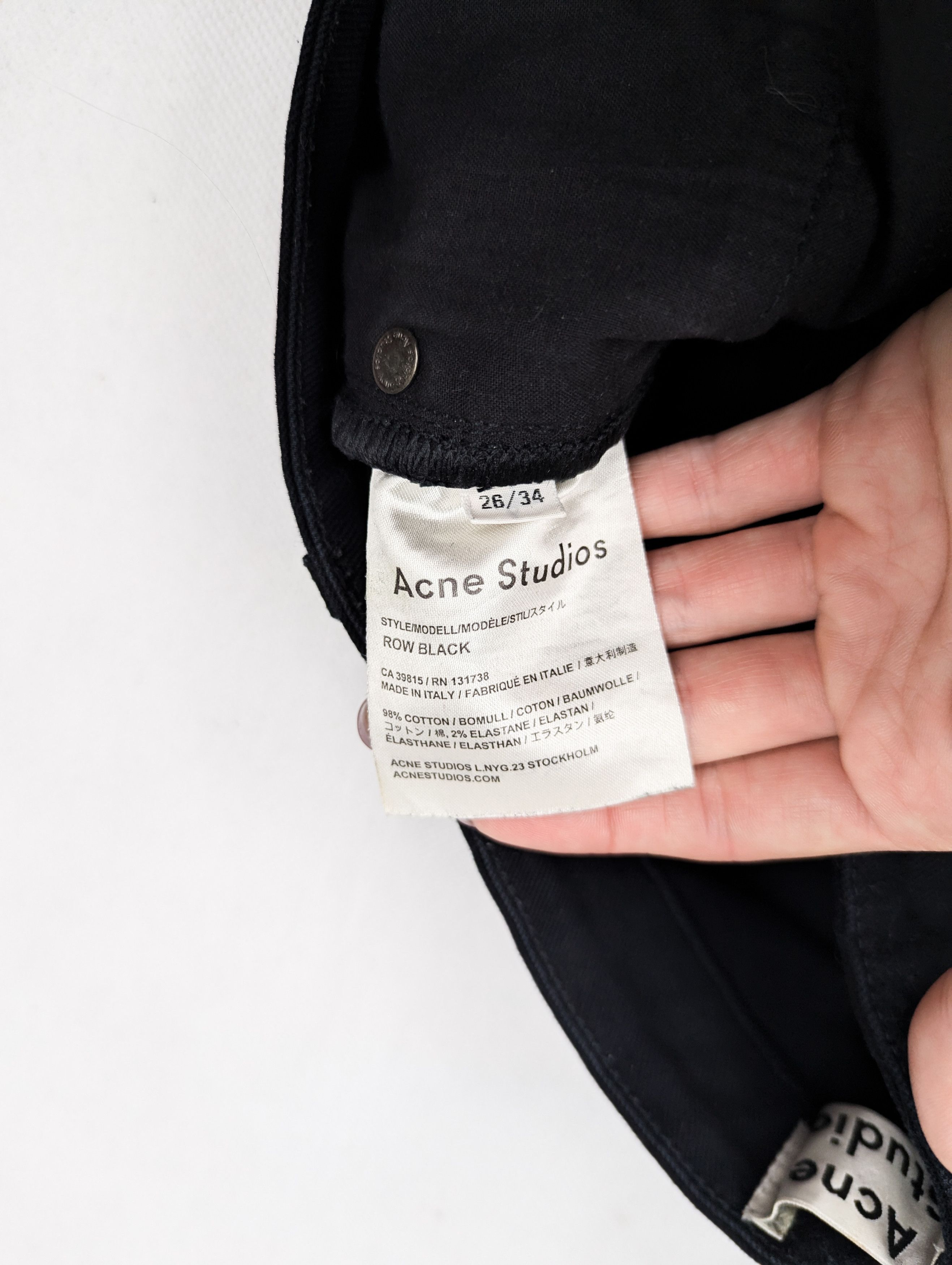 Acne Studios Acne Studios Row Black jeans 26 34 Size 26" / US 2 / IT 38 - 5 Thumbnail
