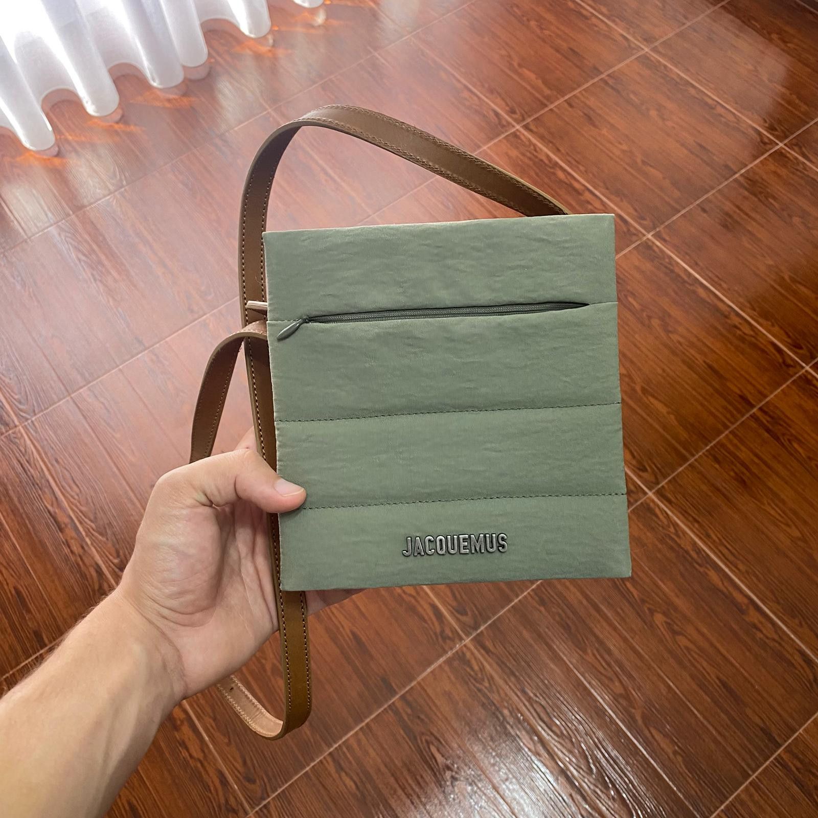Jacquemus Khaki Le Carre Crossbody Bag Size ONE SIZE - 6 Thumbnail
