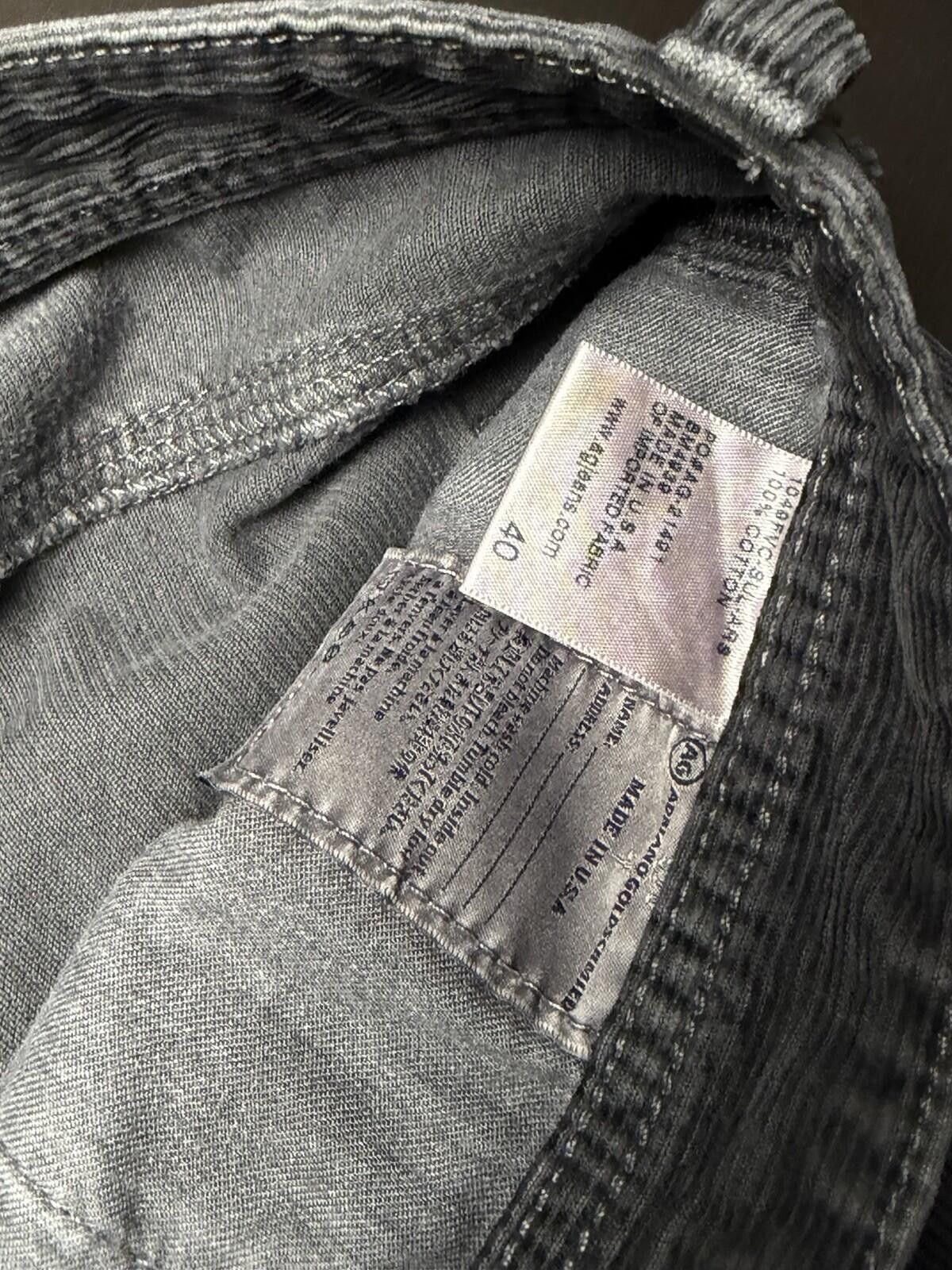 AG Adriano Goldschmied AG Adriano Goldschmied Corduroy Pants Men’s Gray 40x291 Size US 40 / EU 56 - 7 Thumbnail
