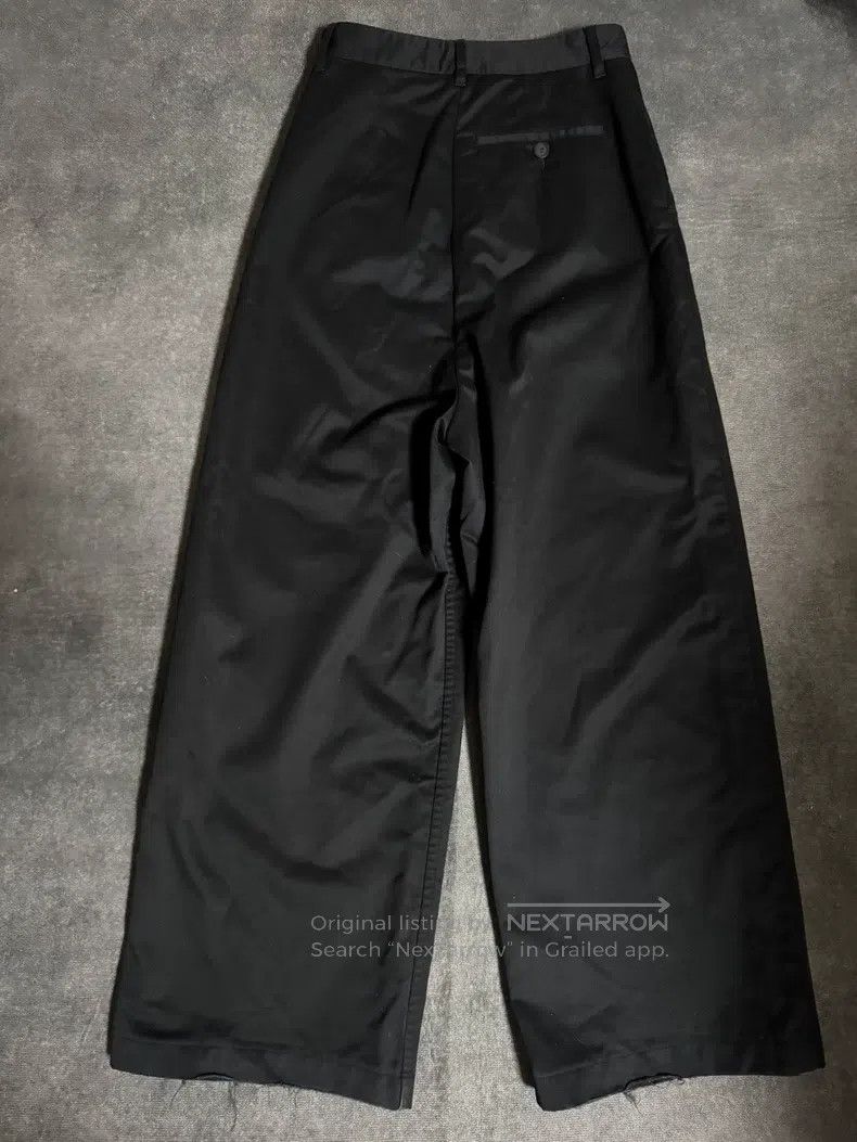 Balenciaga Balenciaga Trousers Black Wide Leg Pants Size 33" - 2 Thumbnail