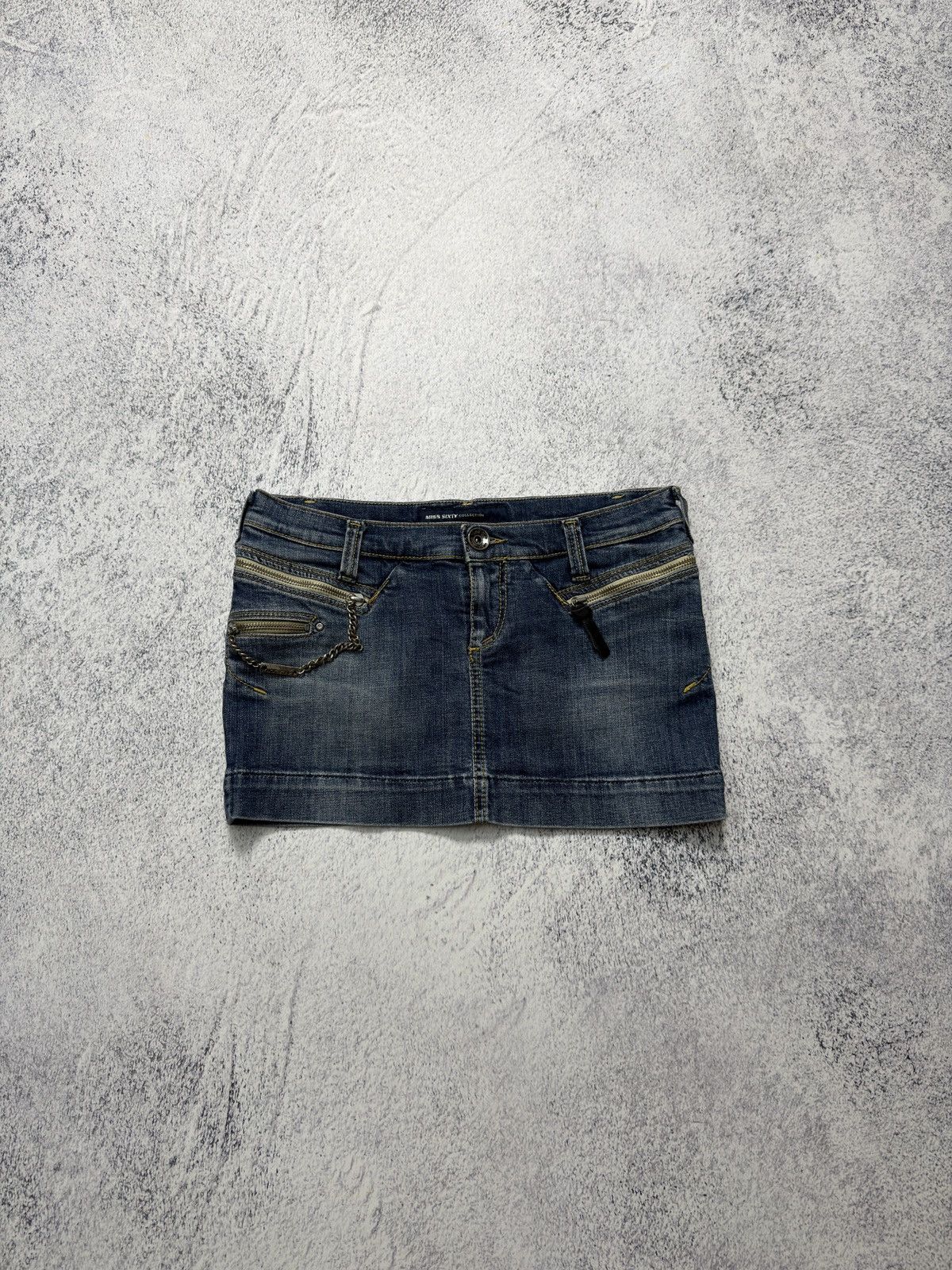 Miss Sixty Vintage Y2K Miss Sixty Denim Low Rise Mini Skirt Size M Size 27" / US 4 / IT 40 - 1 Thumbnail