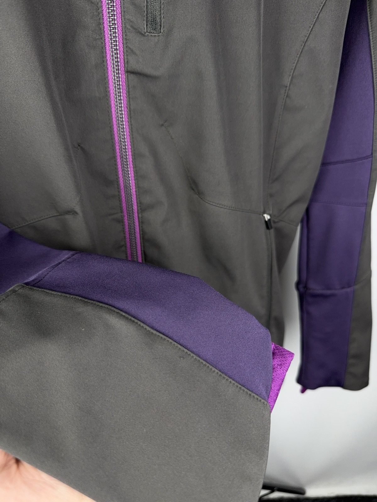 Asics Asics Women’s 00s Running Jacket Gray Purple Windbreaker Size XS / US 0-2 / IT 36-38 - 6 Thumbnail
