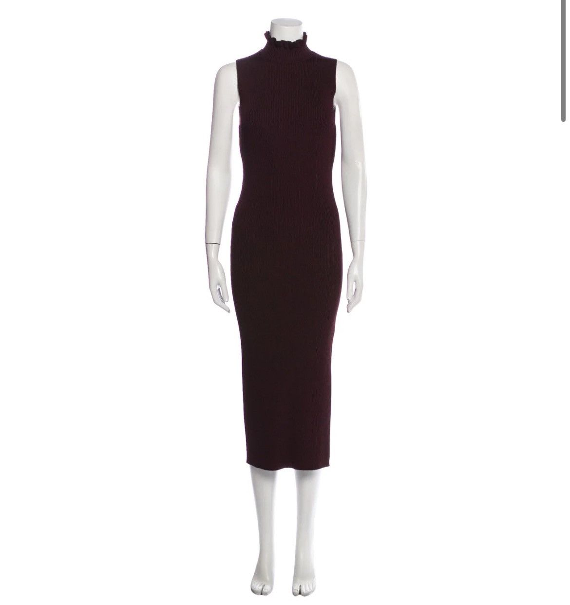 Theory THEORY MEDIUM TURTLE NECK MIDI SLIT LEG DRESS IN PURPLE Size M / US 6-8 / IT 42-44 - 1 Thumbnail