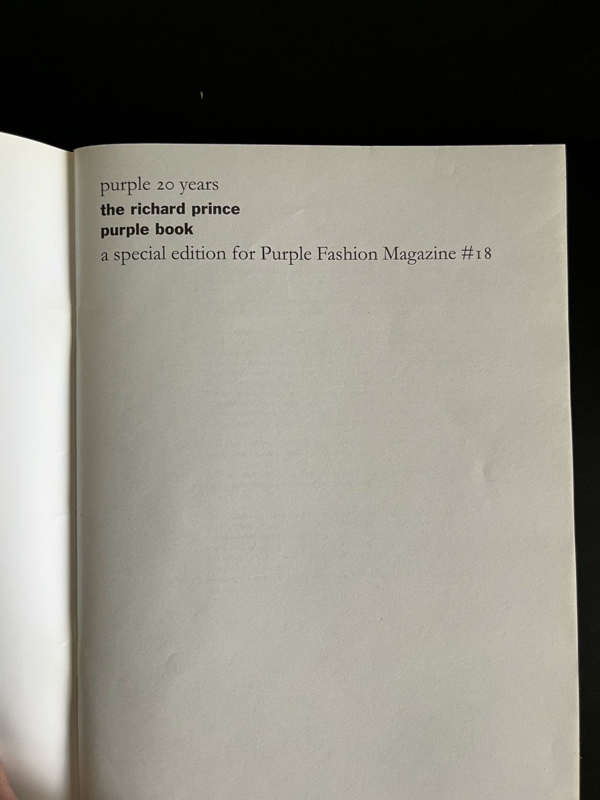 Other Richard Prince x Purple Magazine Book Rare Size ONE SIZE - 2 Thumbnail