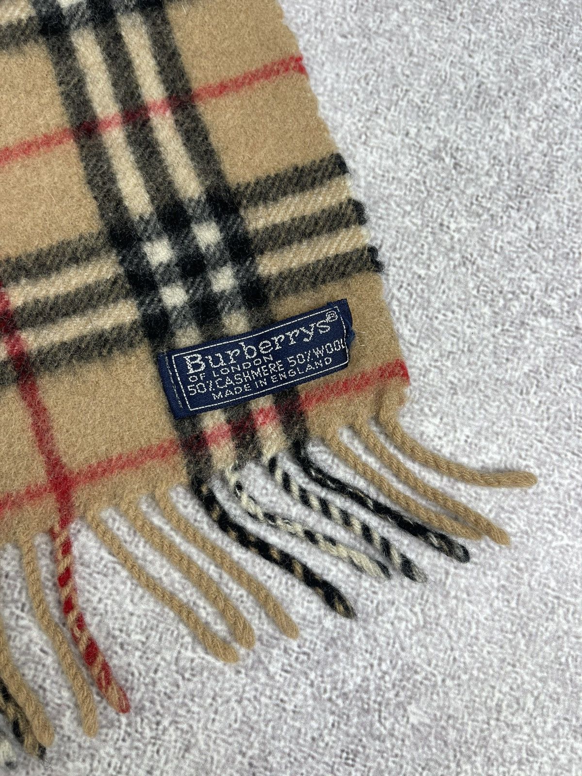 Burberry × Vintage Vintage Burberry Cashmere/Wool Scarf Muffler Novachek OS Size ONE SIZE - 3 Thumbnail