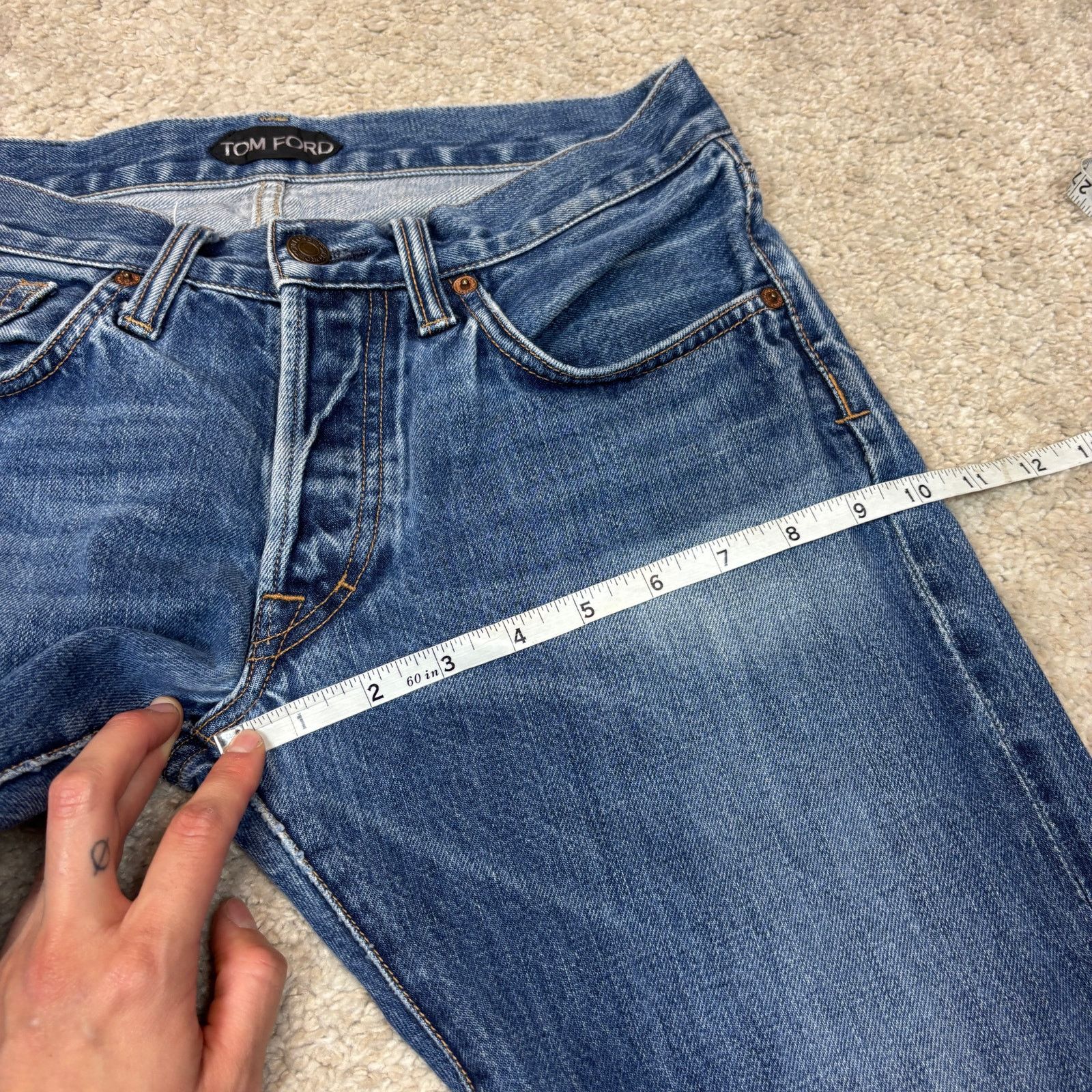 Tom Ford Tom Ford Straight Selvedge Jeans Men's 28x33 Quiet Luxury Size US 28 / EU 44 - 9 Thumbnail