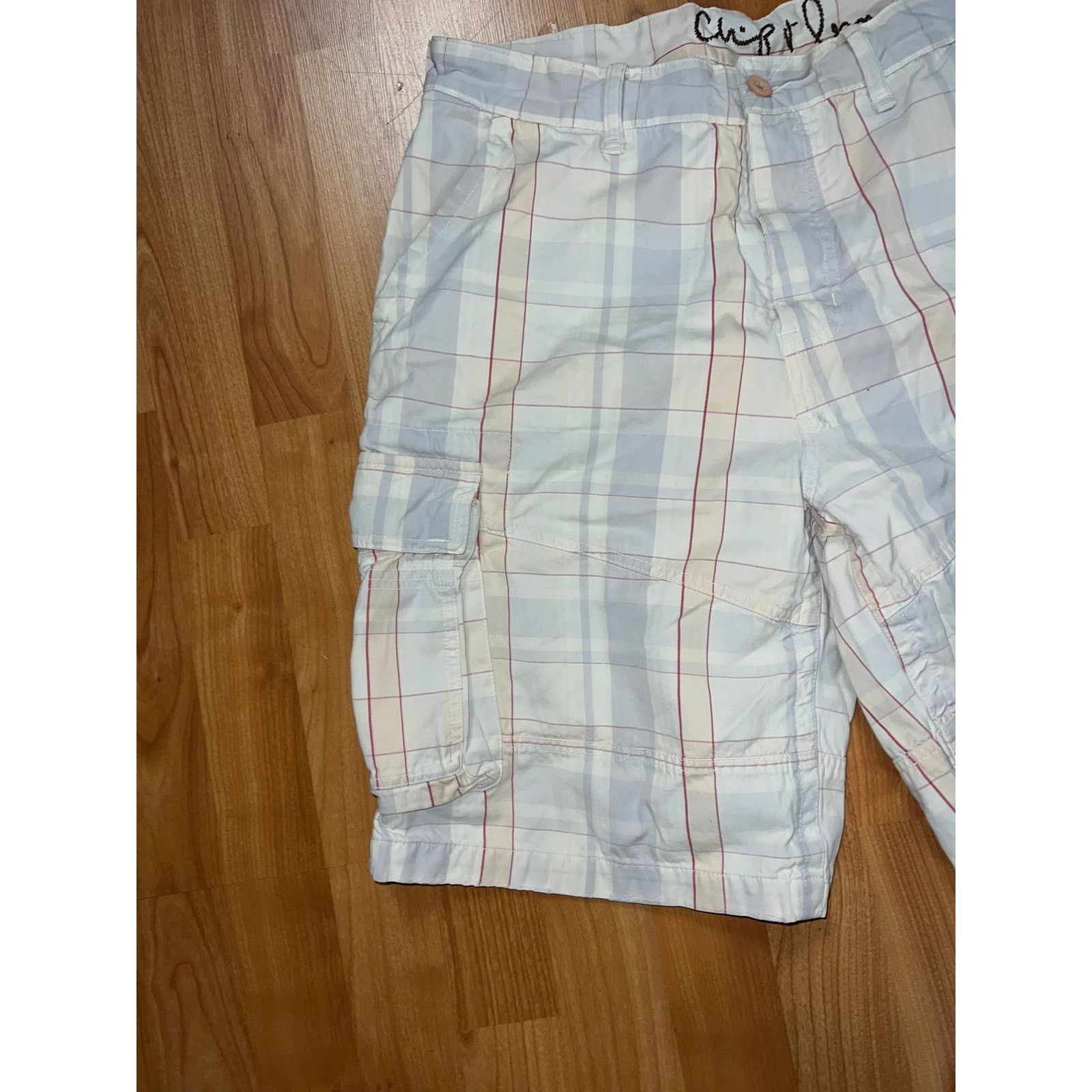 Chip & Pepper Chip and Pepper Cargo Shorts Checkered Striped 32 Small Hole Size US 32 / EU 48 - 4 Thumbnail