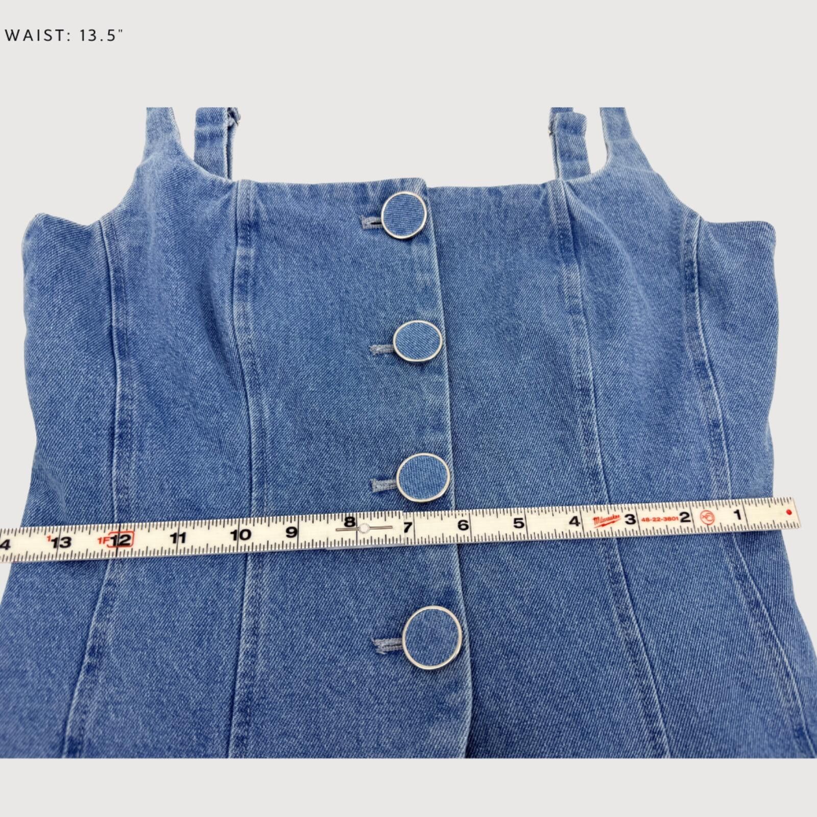 Other Caroline Constas Denim Corset Vest Top Medium Wash 6 Size M / US 6-8 / IT 42-44 - 8 Thumbnail
