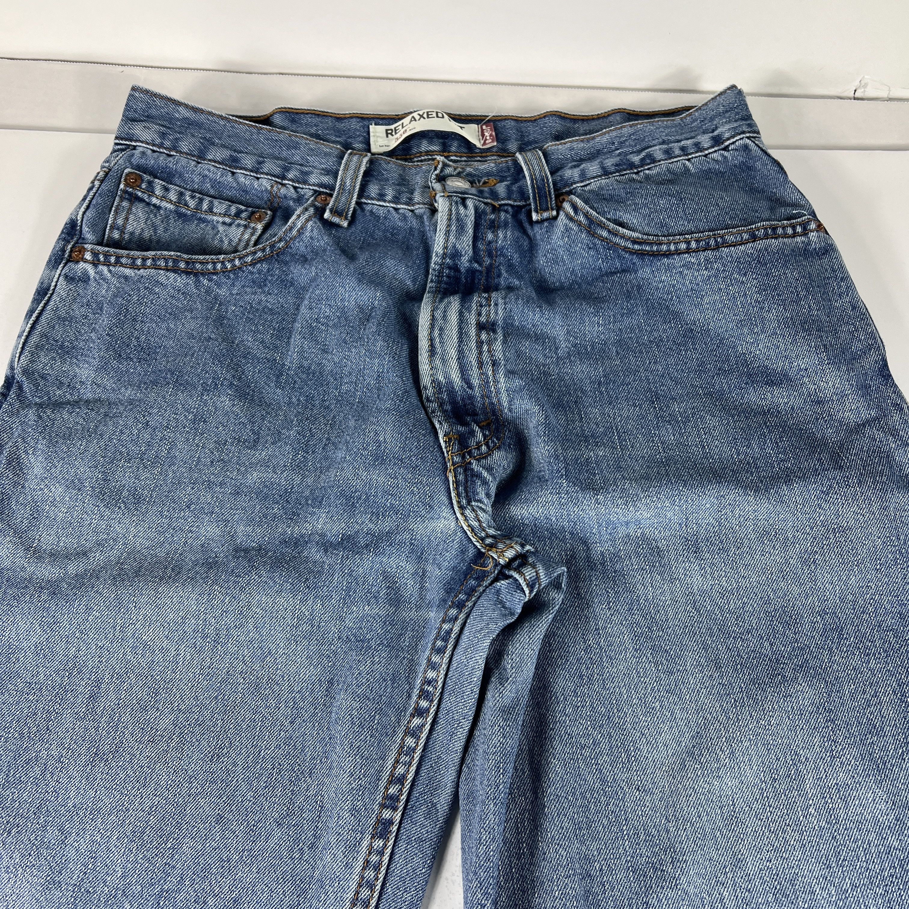Levi's Y2K Levi's Jeans 550 Relaxed Fit Blue Faded Cotton Denim Size US 33 - 4 Thumbnail