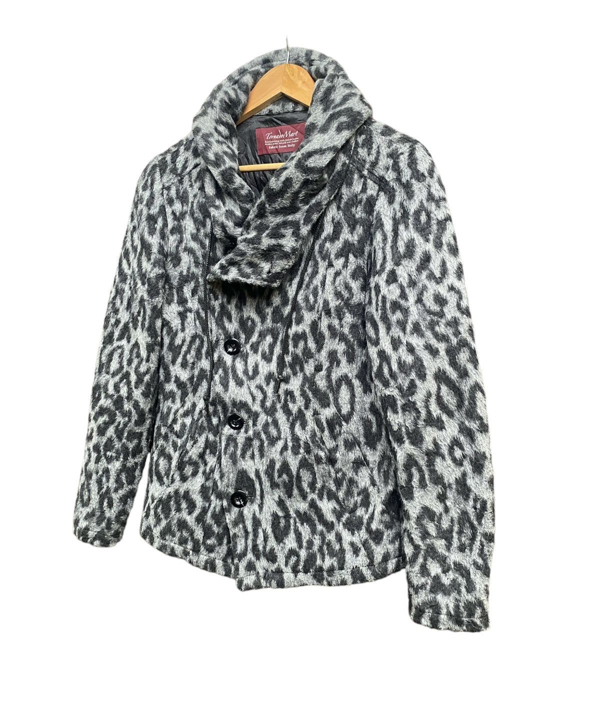 Japanese Brand × Tornado Mart Tornado Mart Mink Fur Leopard Jacket Size M / US 6-8 / IT 42-44 - 2 Thumbnail