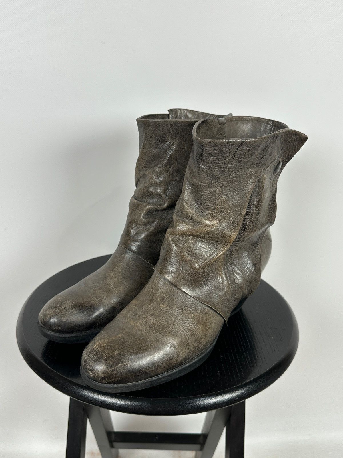 A.S.98 A.S.98. Airstep Leather Biker Ankle Boots Size US 11 / IT 41 - 6 Thumbnail