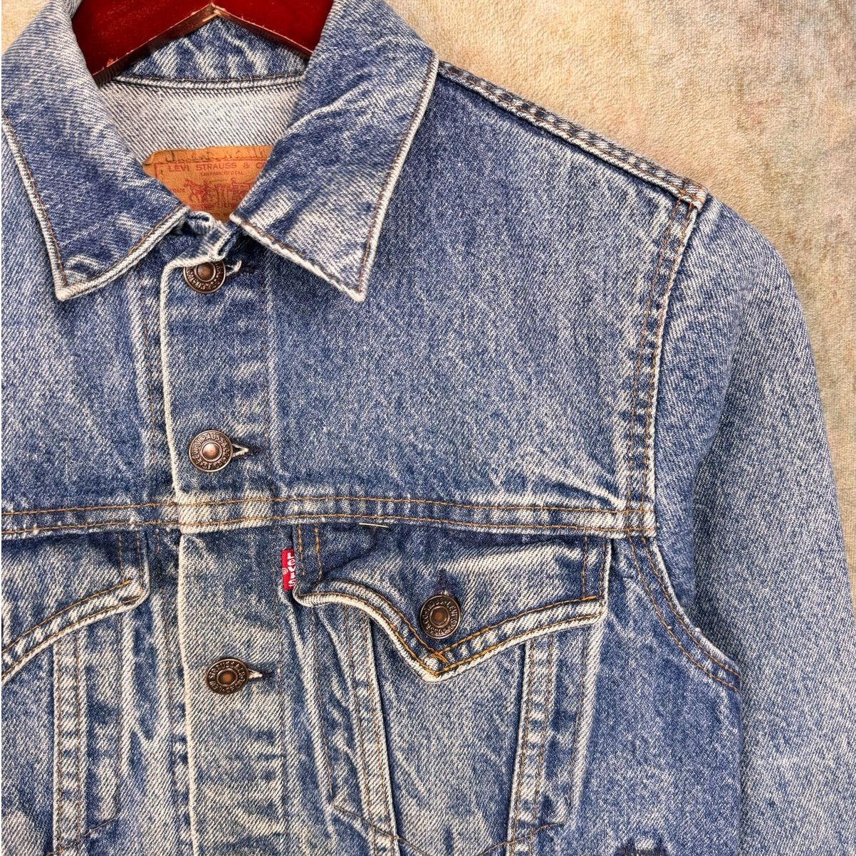 Levi's × Vintage VTG 90s Levi’s Denim Trucker Jean Jacket Sz 16 Biker Size XXL / US 16-18 / IT 52-54 - 8 Thumbnail