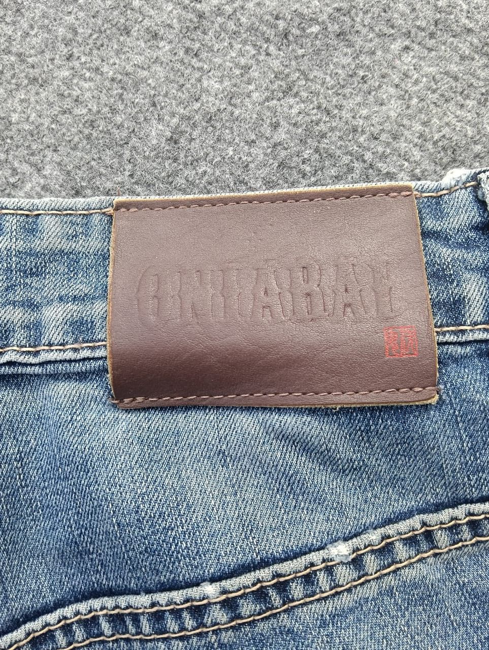 Japanese Brand Oniarai Embroidered Dragon Graphic Jeans – Vintage Wash Size US 30 / EU 46 - 4 Thumbnail