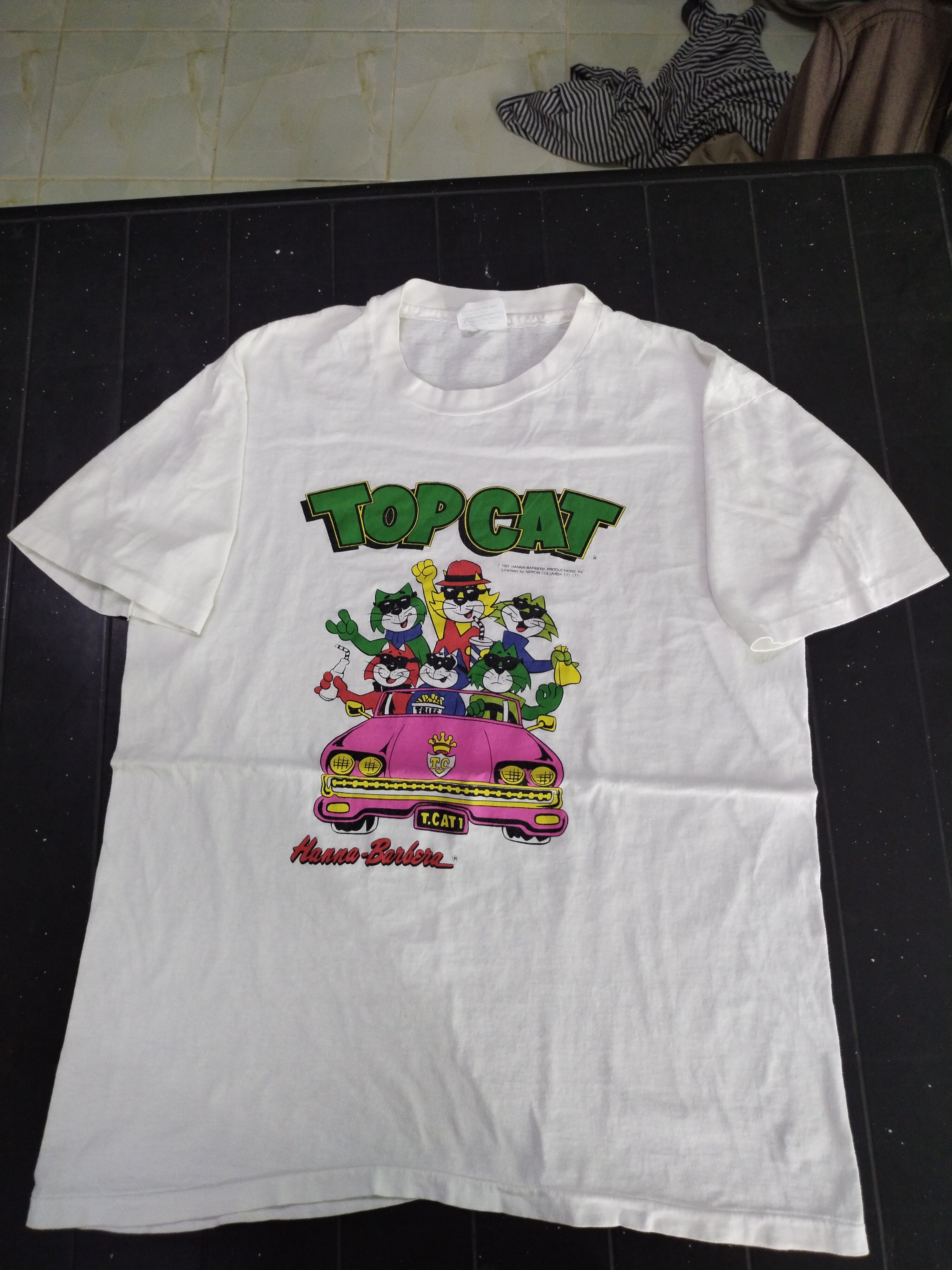 Vintage 90's Vintage top Cat Hanna Barbera Nippon Colombia Shirt Tee Size US L / EU 52-54 / 3 - 3 Thumbnail