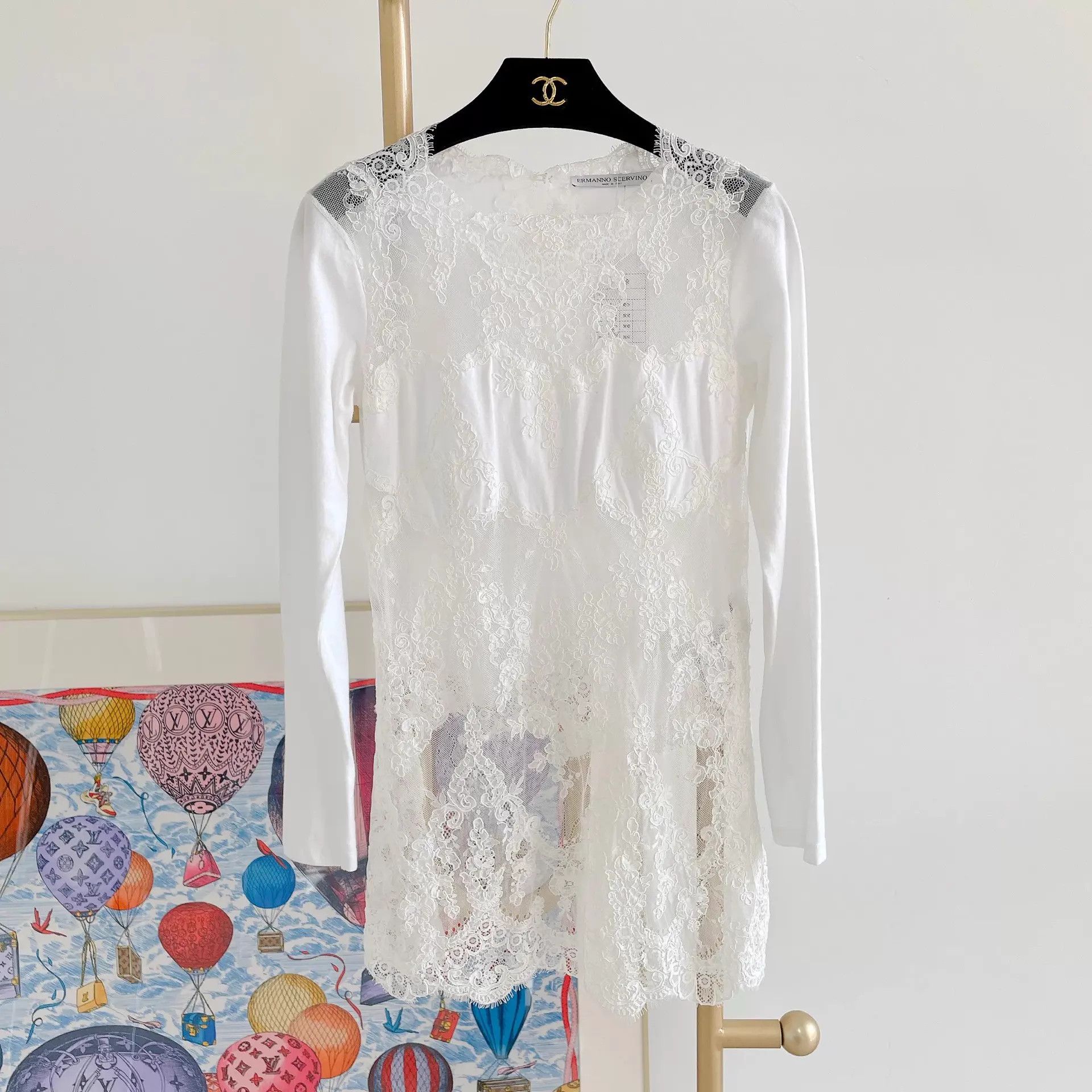Ermanno Scervino ERMANNO SCERVINO white lace bustier top 40 Size S / US 4 / IT 40 - 1 Thumbnail