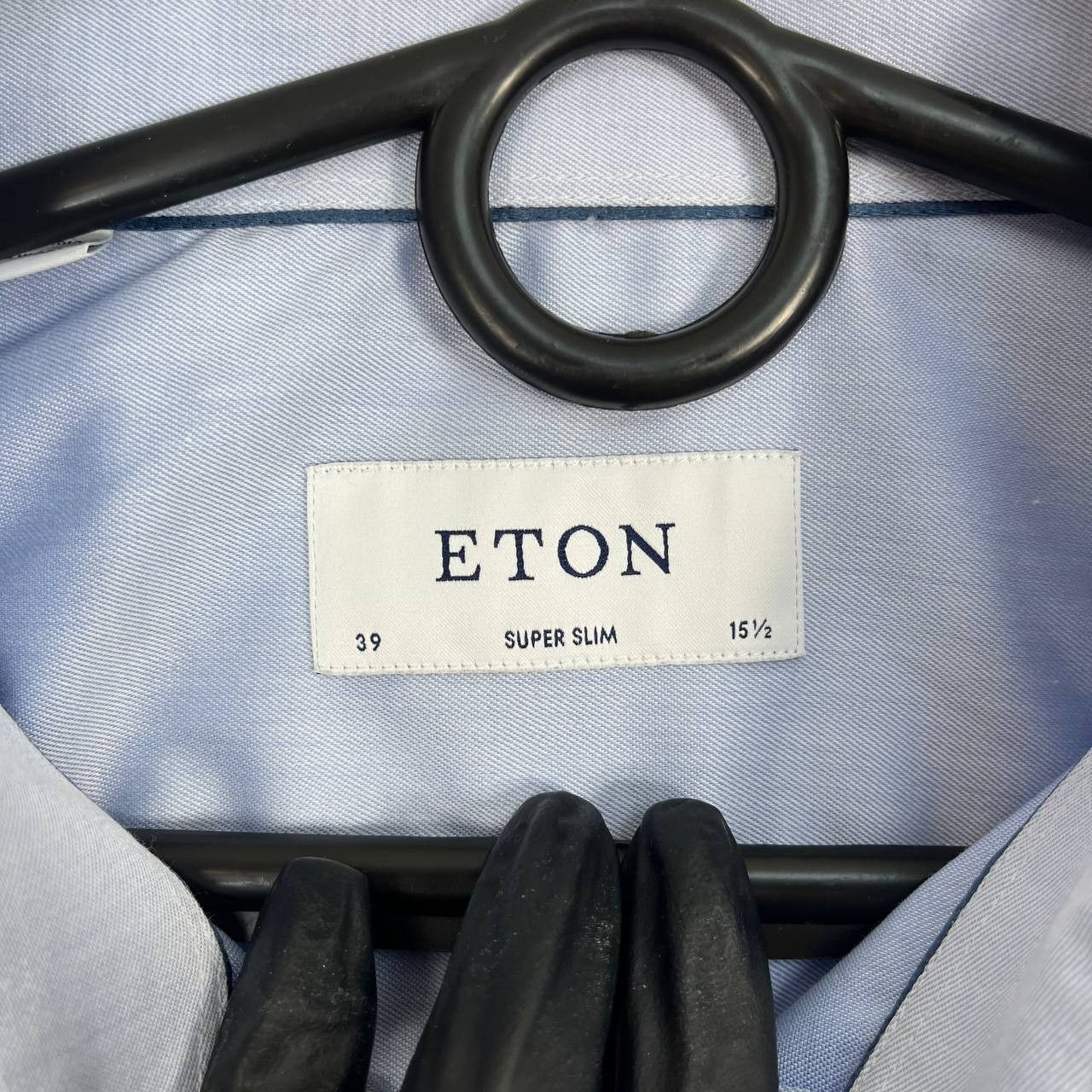 Eton Eton Mens Dress Shirt Light Blue Super Slim Long Size M Size US M / EU 48-50 / 2 - 3 Thumbnail