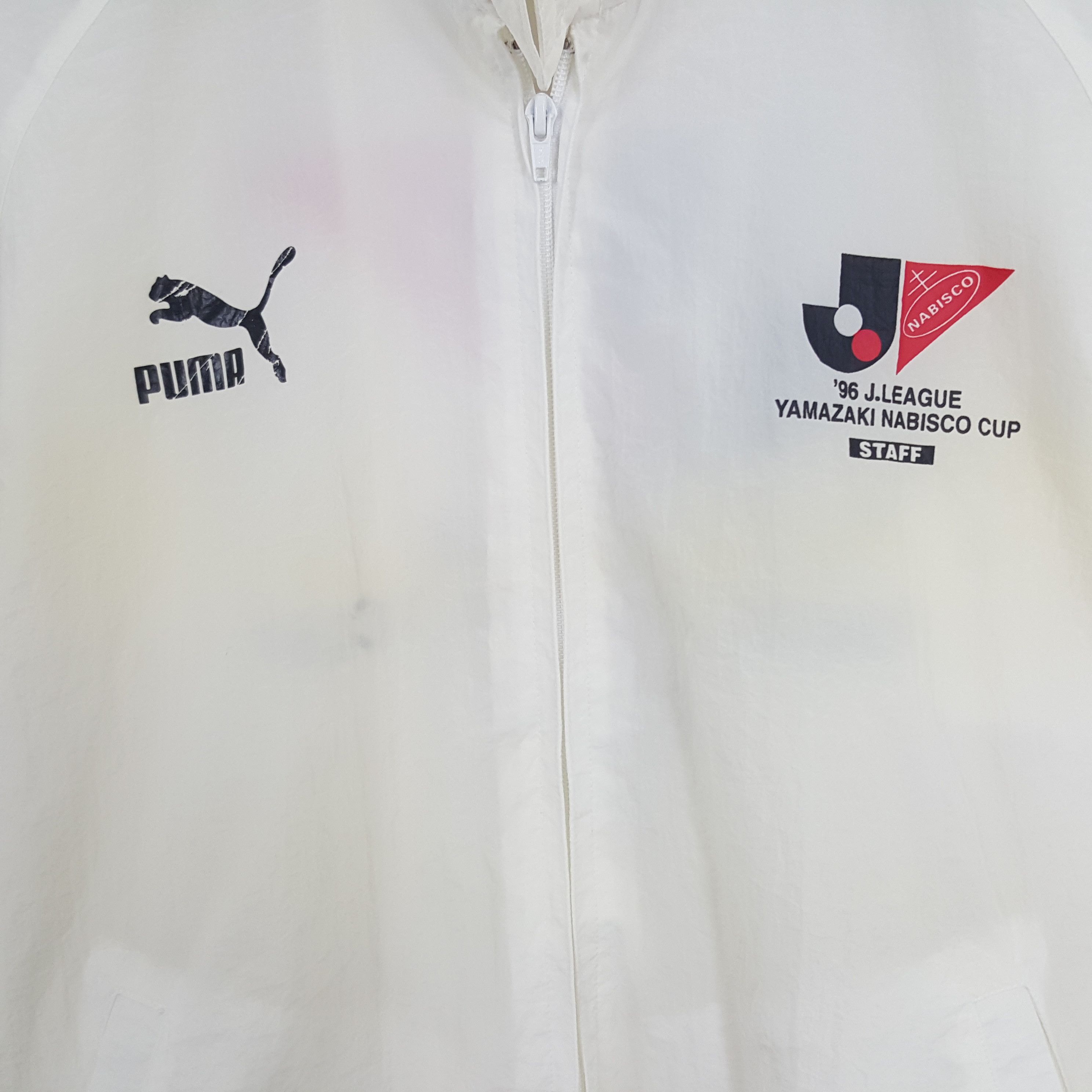 Puma × Vintage Vintage PUMA X Yamazaki Nabisco Cup Windbreaker Jacket Size US L / EU 52-54 / 3 - 4 Thumbnail