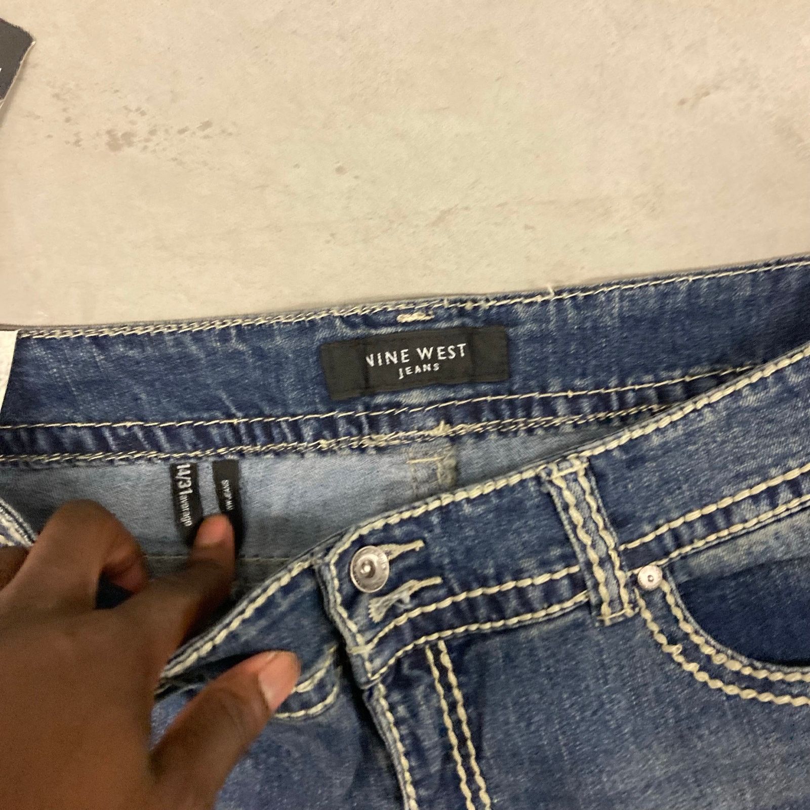 Vintage Y2K Nine West low rise bootcut jeans 36x32 Size 36" / US 14 / IT 50 - 2 Thumbnail