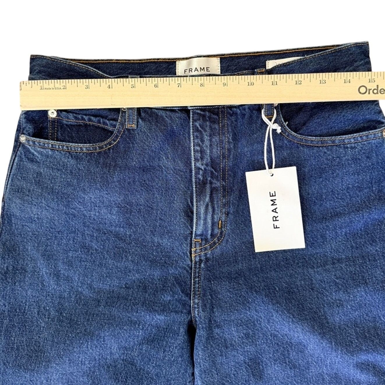Frame Frame Le Jane Ankle High Waist Straight Leg Jeans Sz 27 NEW Size 27" / US 4 / IT 40 - 6 Thumbnail
