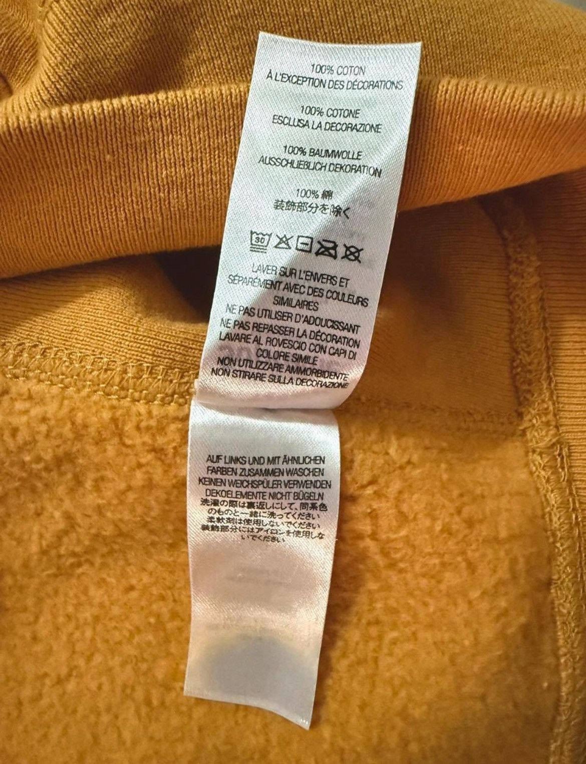 Supreme Supreme Arabic Logo Hoodie – Rare FW21 Mustard Colorway Size US M / EU 48-50 / 2 - 9 Thumbnail