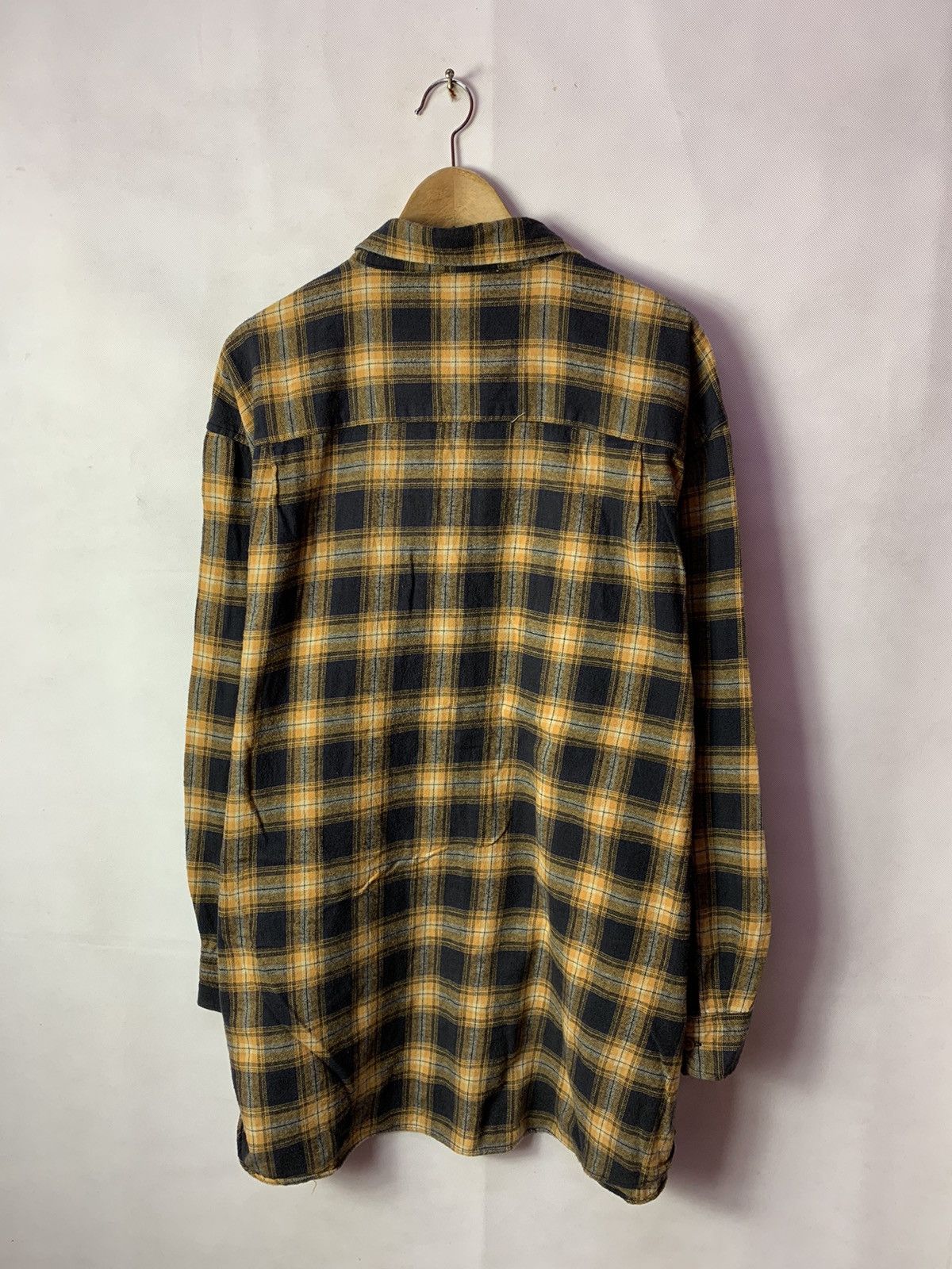 Designer × Flannel 🔥Morgan Wood Double Pocket Checkered Flannel Button Up Shirt Size US XXL / EU 58 / 5 - 4 Thumbnail