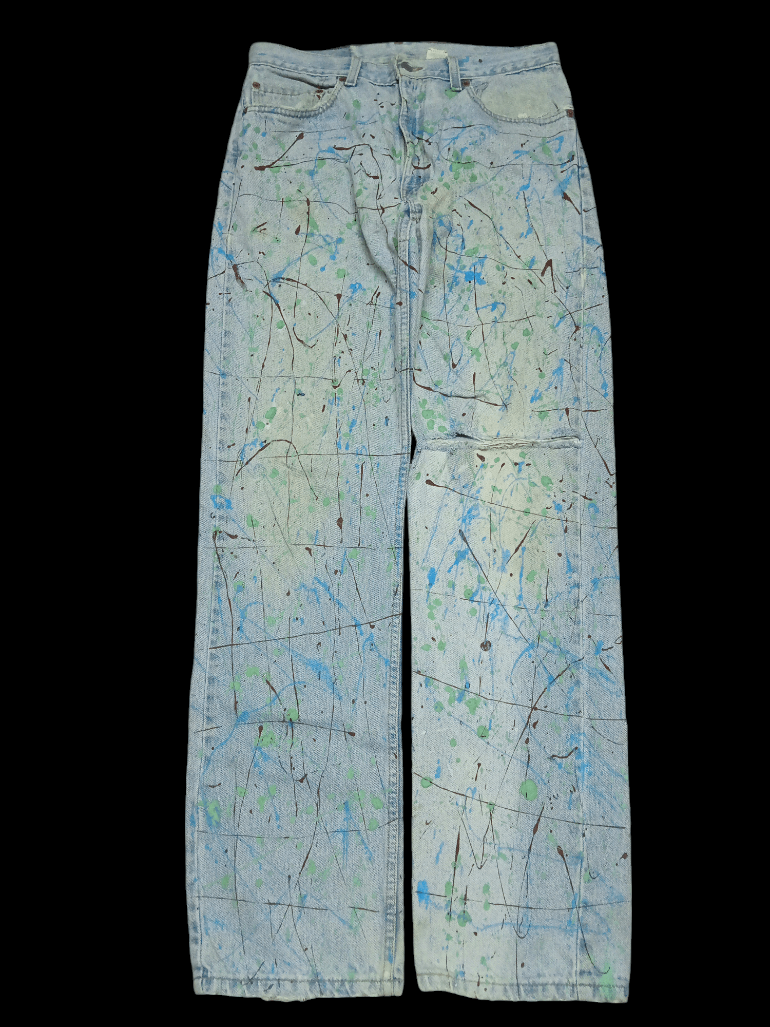 Levi's × Levi's Vintage Clothing vintage distressed levis 505 custom splatter paints Size US 33 - 1 Thumbnail