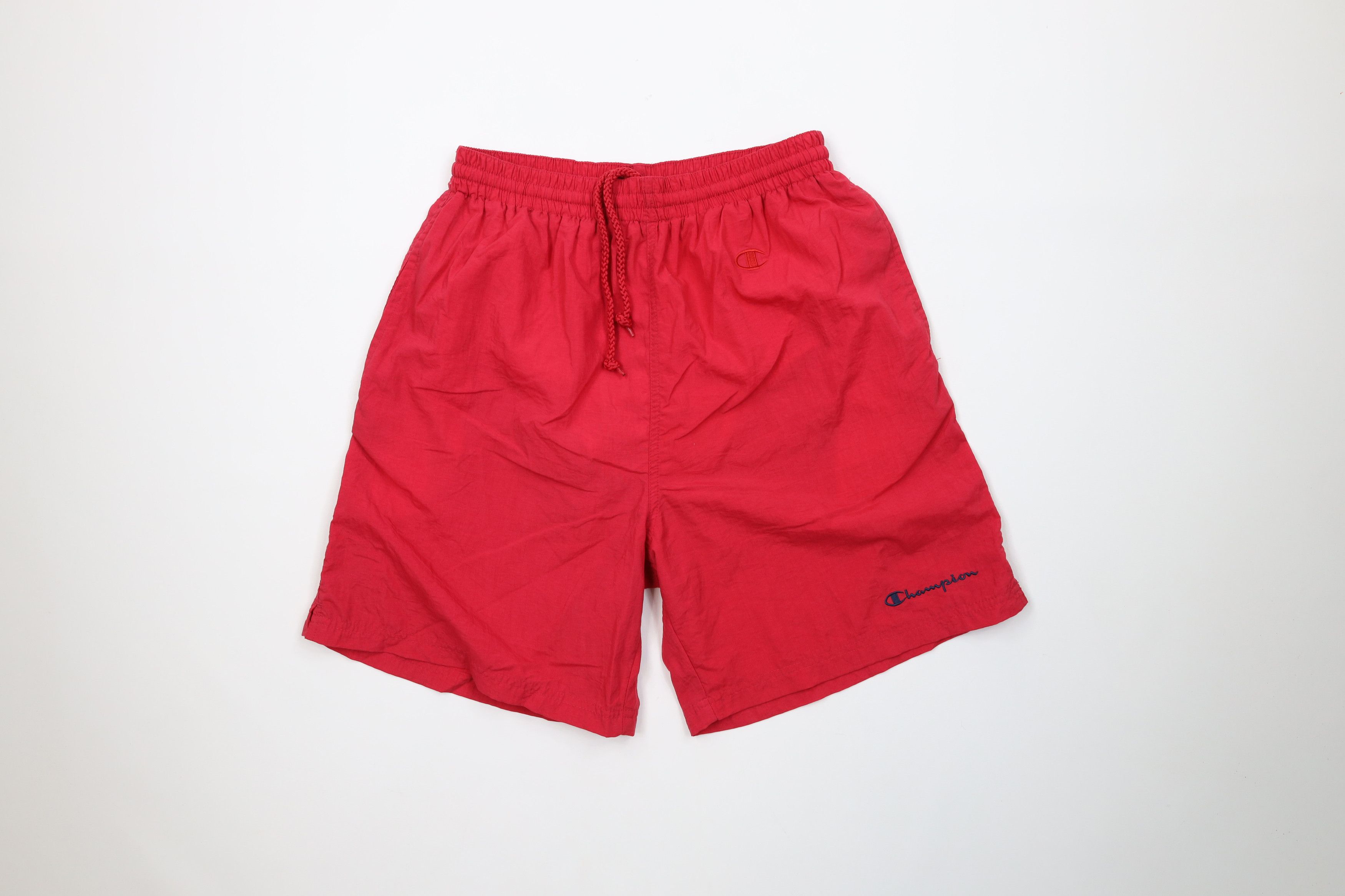 Mens Nylon Red Champion Nylon Shorts CHAMPION Nylon Red Sweat