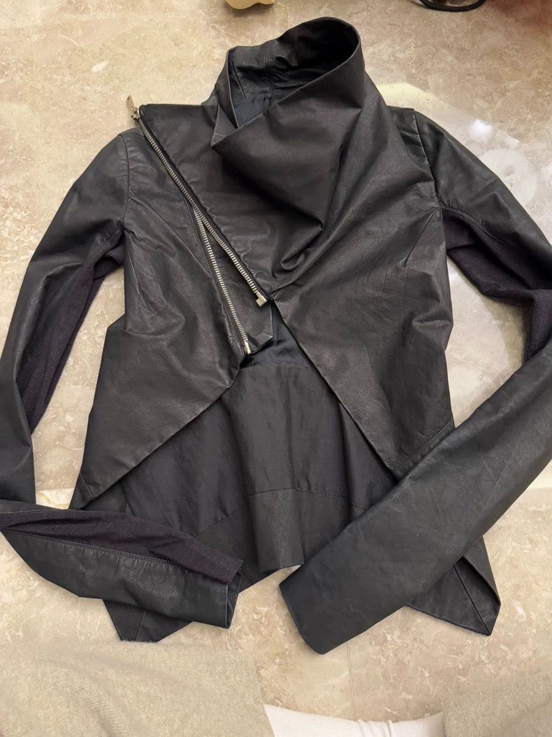 Rick Owens Leather Jacket in Black