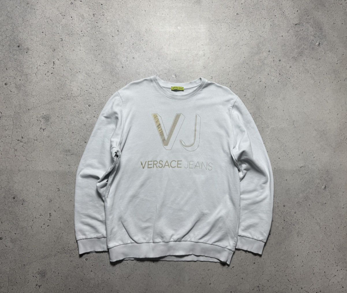 Versace Jeans Couture Versace Jeans Couture Big Logo White Sweatshirt Size XL Size US XL / EU 56 / 4 - 1 Thumbnail