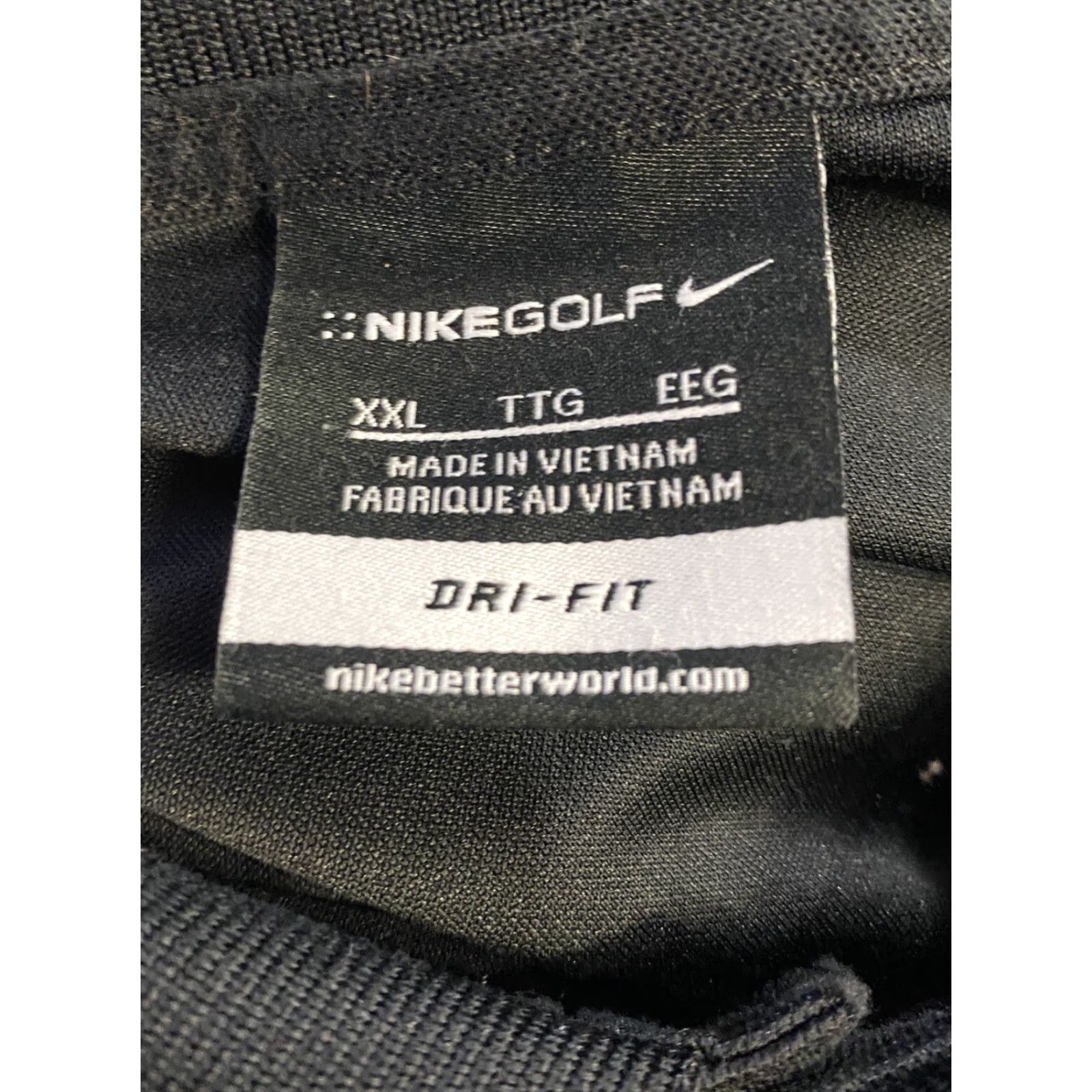 Nike Nike Dri-Fit Golf Polo Shirt Men Short Sleeve Solid Black 2XL XXL Size US XXL / EU 58 / 5 - 4 Thumbnail