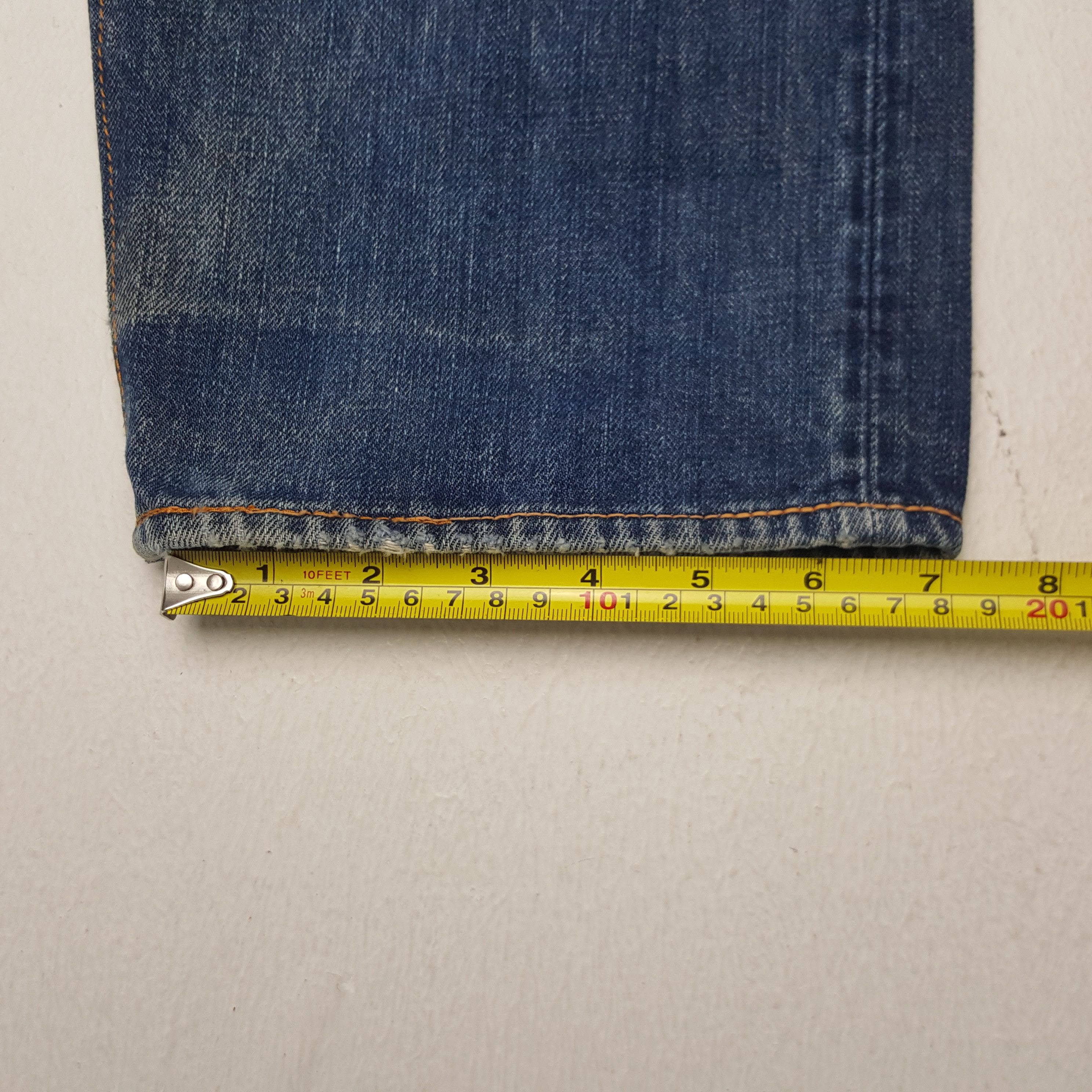 Evisu × Japanese Brand Evisu Yamane Selvedge Custom Daicock Art Double Knee Jeans Size US 30 / EU 46 - 11 Thumbnail