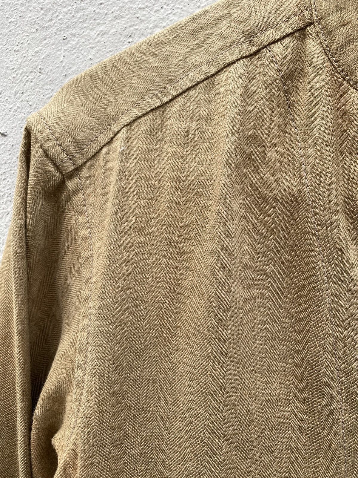 Japanese Brand × Takeo Kikuchi × Vintage 🔥RARE🔥 Vtg Japanese Designer Takeo Kikuchi Herringbone Shirt Size US M / EU 48-50 / 2 - 14 Thumbnail