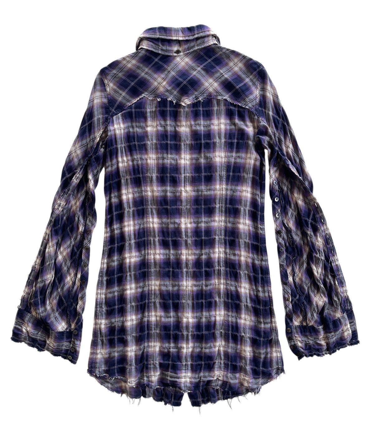 Le Grande Bleu (L.G.B.) Le Grande Bleu Rockabilly Shadow Fringes Flannel Shirt Size US S / EU 44-46 / 1 - 3 Thumbnail