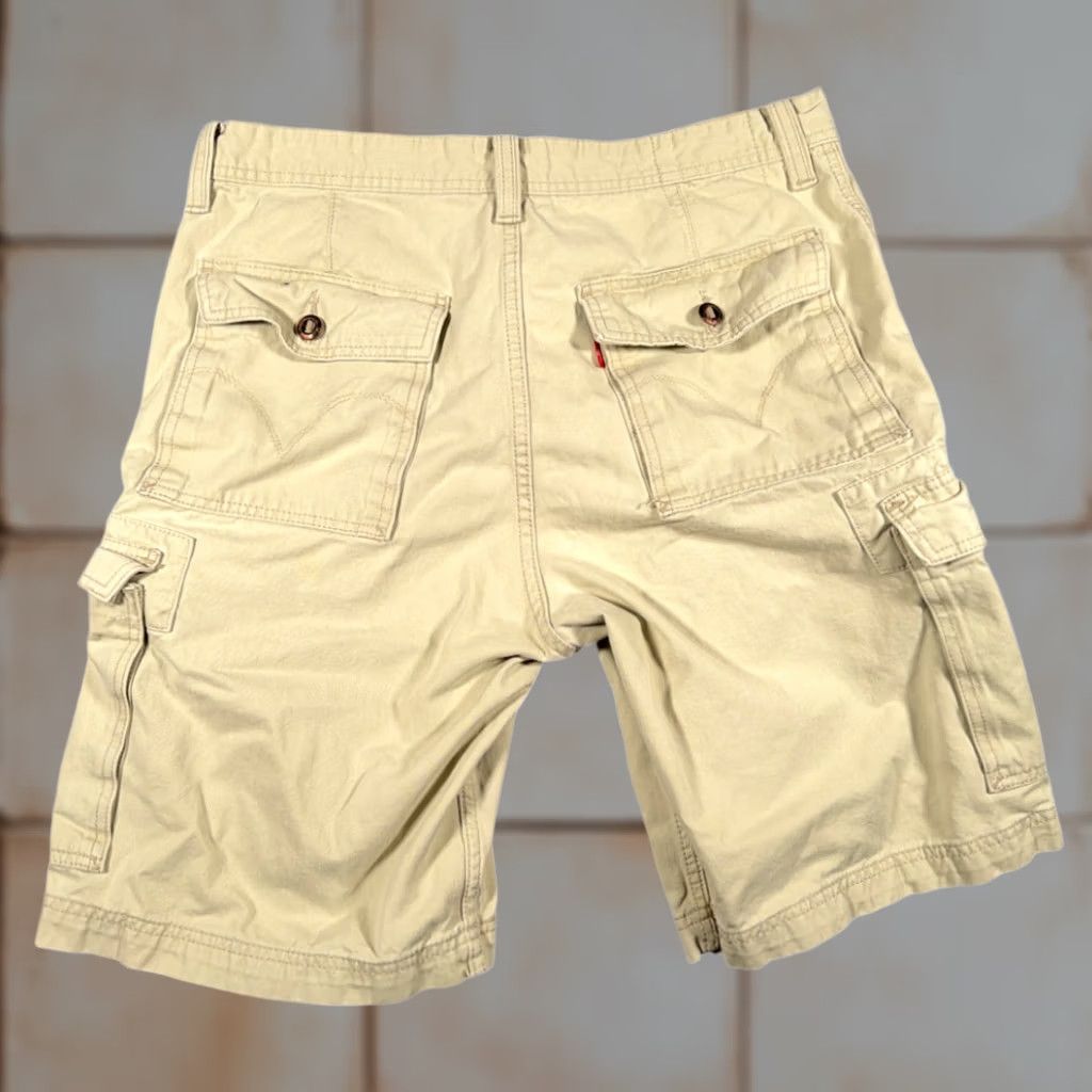 Levi's VINTAGE Levi's Cargo Shorts Mens 34 Brown Cotton Khaki Tan Utility Baggy Y2K Size US 34 / EU 50 - 1 Thumbnail