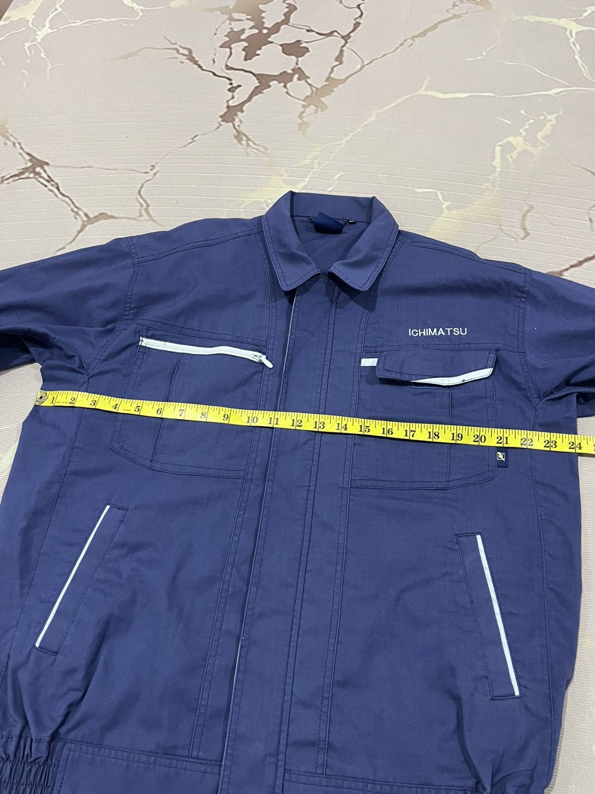 Japanese Brand Jichodo Ichimatsu Utility Work Jacket Navy L Size US L / EU 52-54 / 3 - 14 Thumbnail