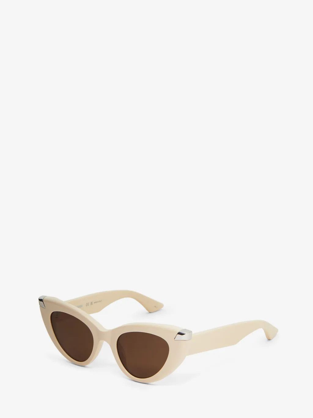 Alexander McQueen o1w1db10126 Size: OS/Punk Rivet Cat Sunglasses in Brown Grey Size ONE SIZE - 2 Thumbnail