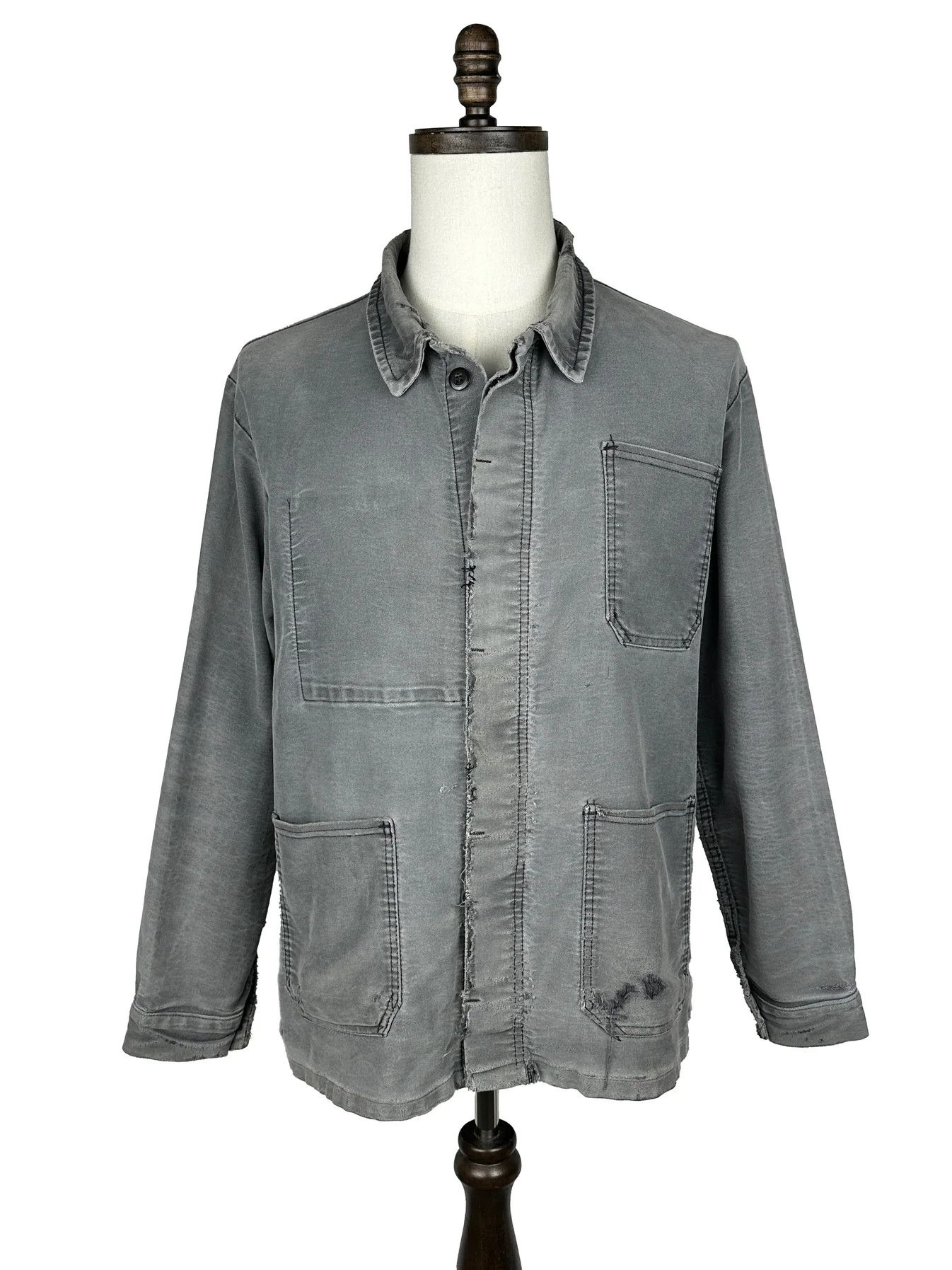 Vintage 50s French Moleskin Chore Jacket Size US M / EU 48-50 / 2 - 1 Thumbnail